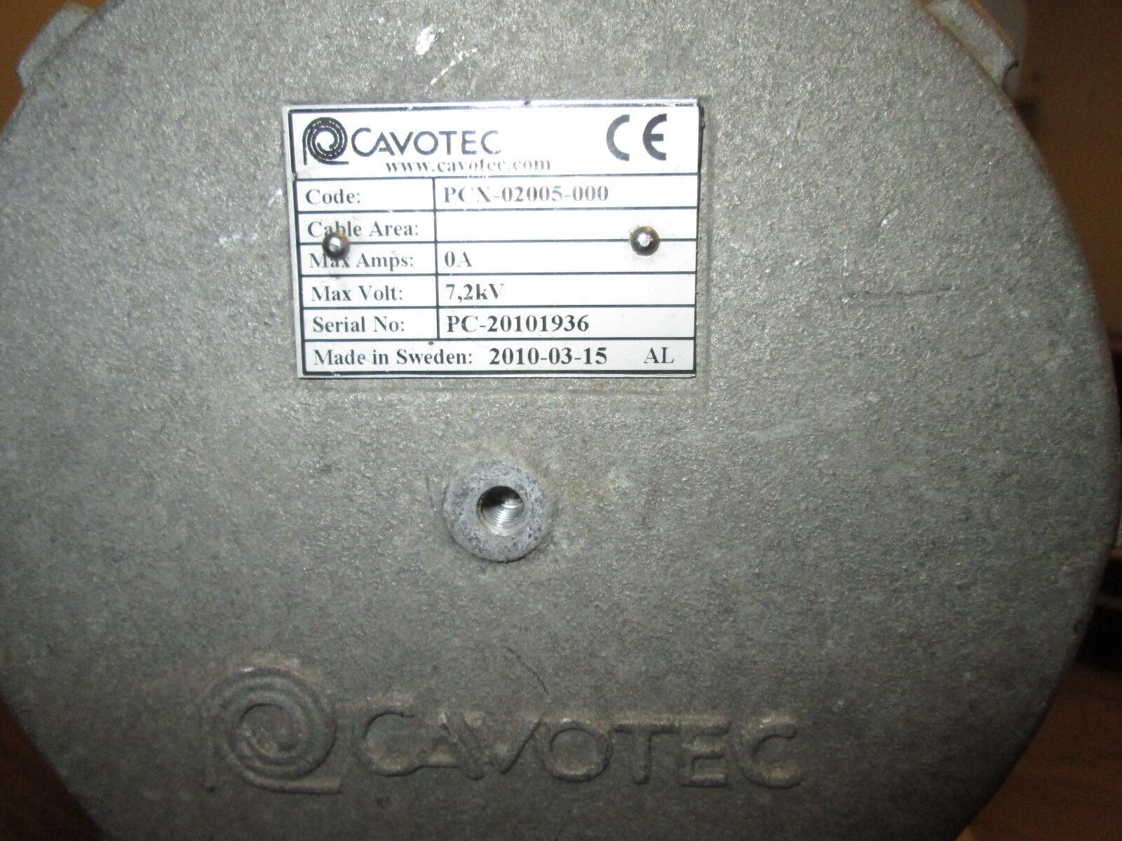 Cavotec 3 Pin Receptacle PCX-02005-000 0A 7.2 KV Used