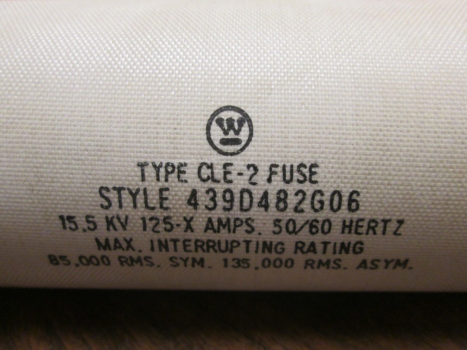 Westinghouse Type CLE-2 Fuse 439D482G06 125-X Amps 15.5KV Used