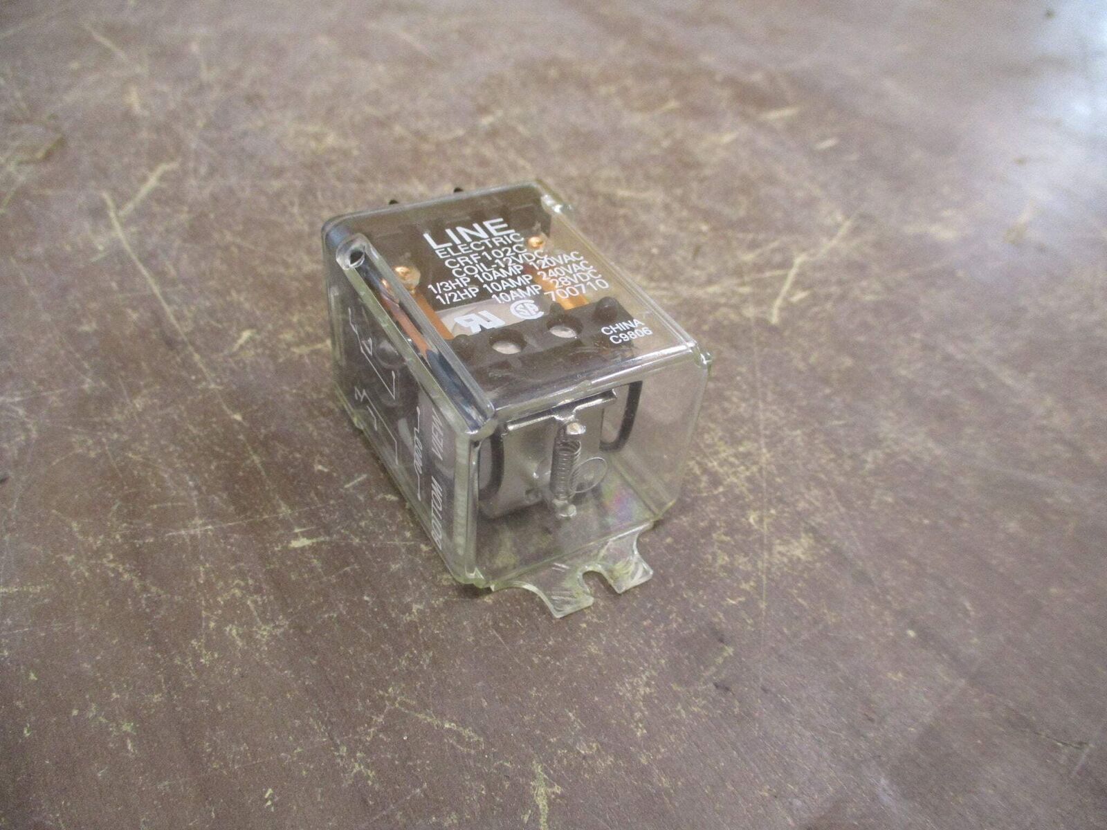 Line Electric Relay CRF102C 12VDC Coil Used
