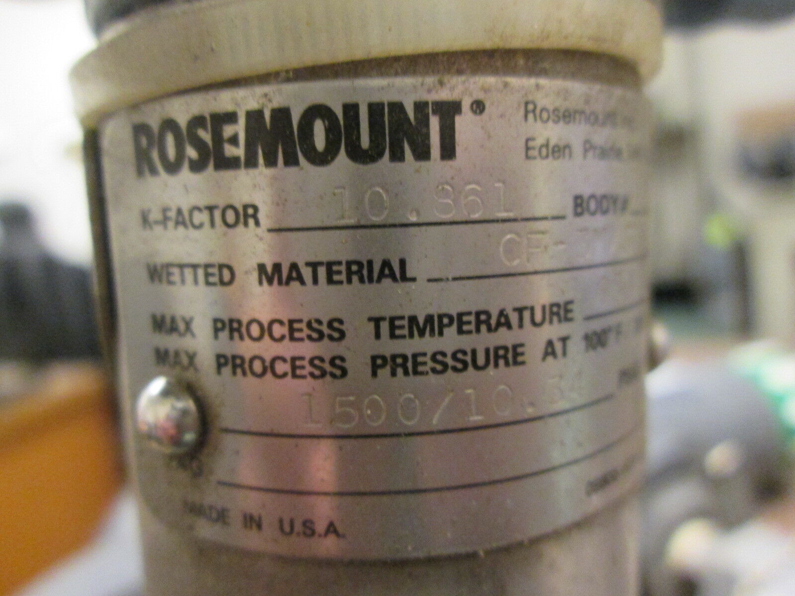 Rosemount Smart Family Hart Vortex Flowmeter 8800A W030SA1N1D1K5 Explosion Proof
