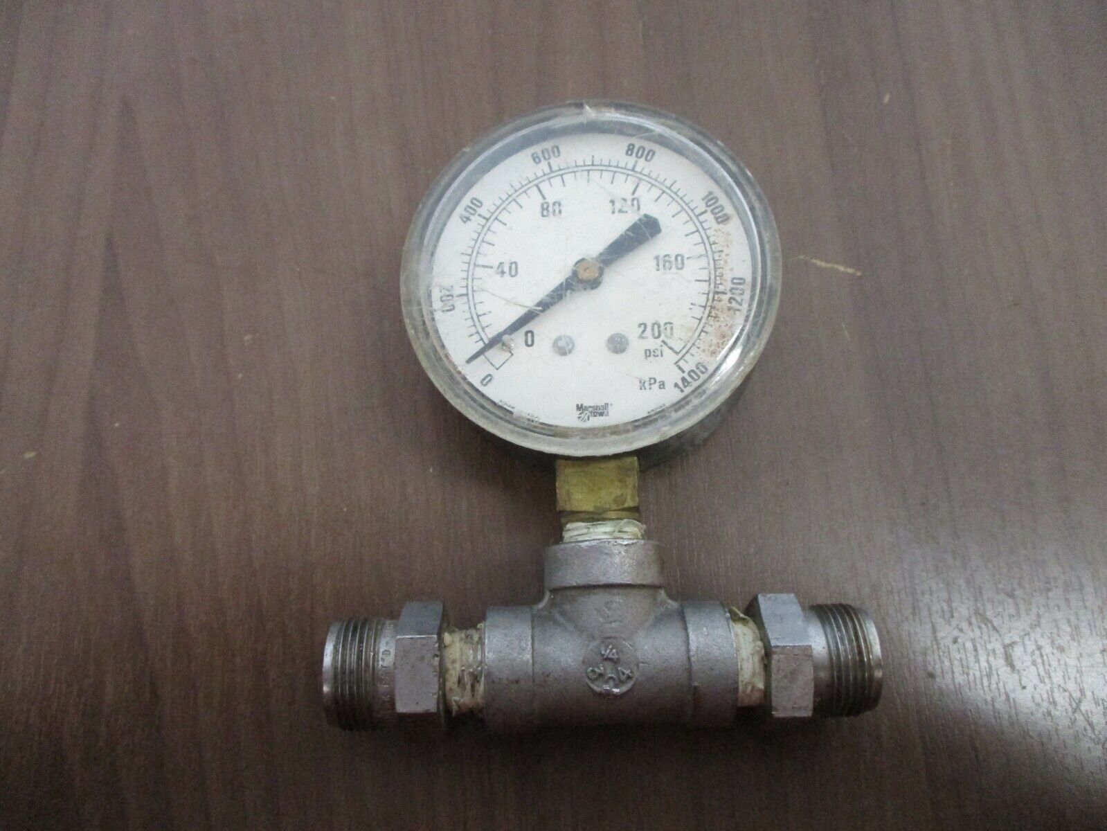 Marshalltown Pressure Gauge 88904 Range: 0-1400PSI Used