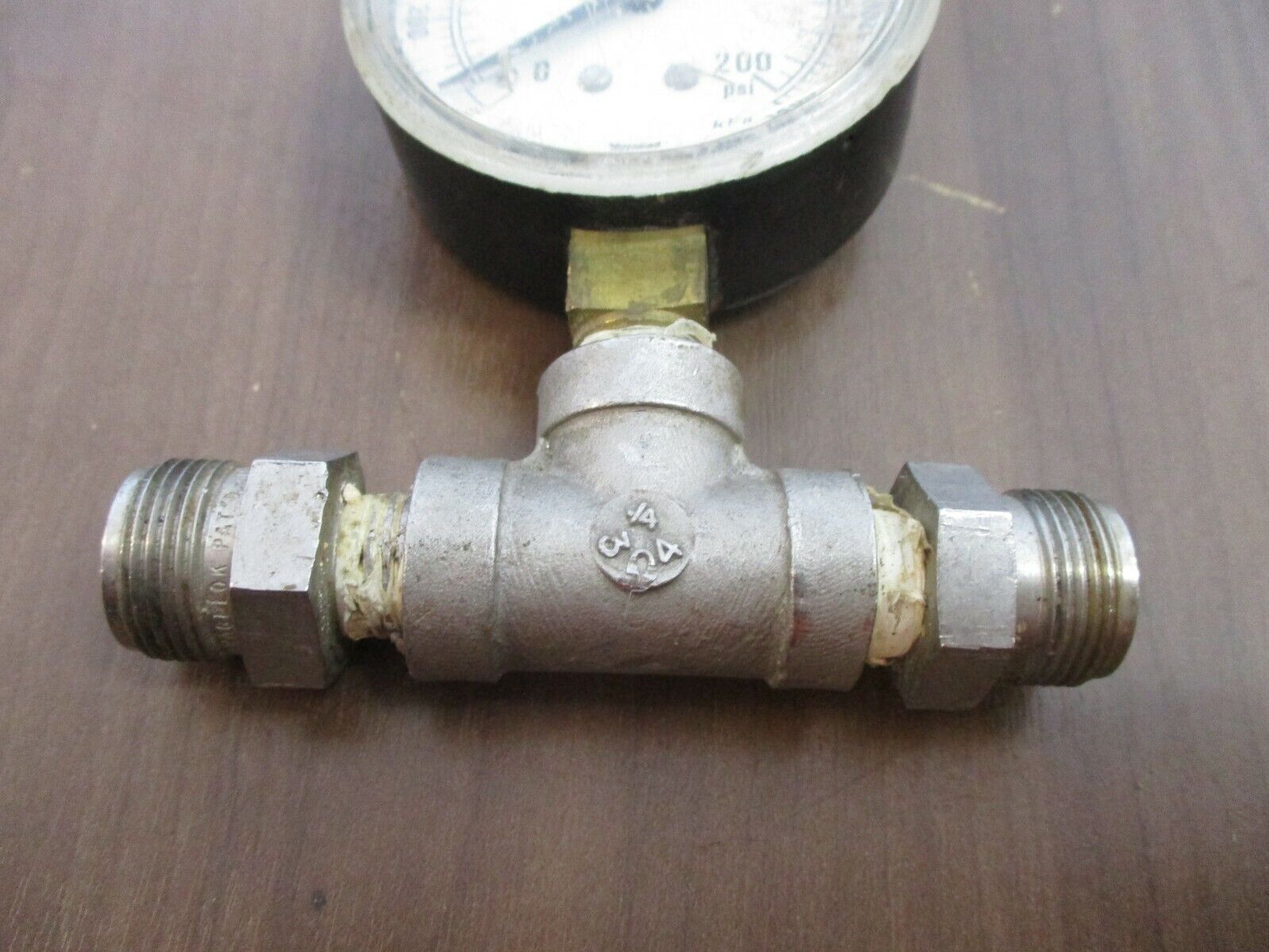 Marshalltown Pressure Gauge 88904 Range: 0-1400PSI Used