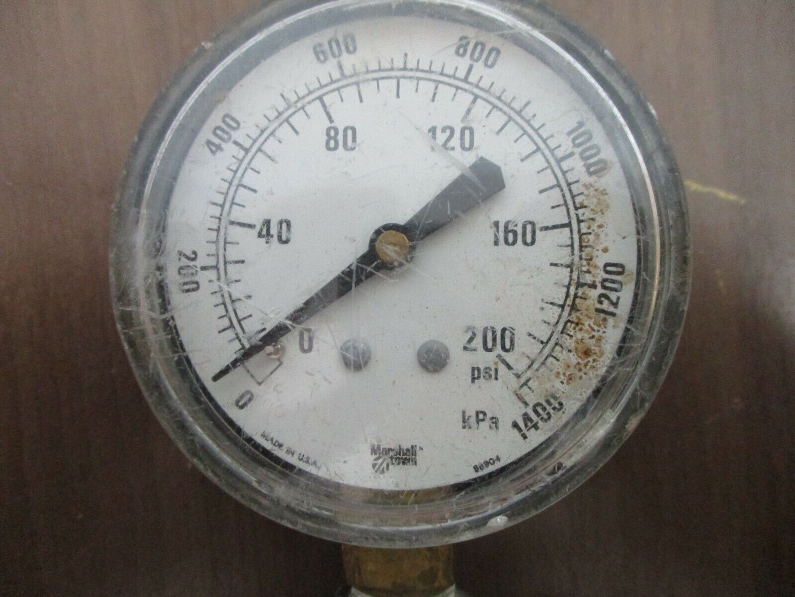 Marshalltown Pressure Gauge 88904 Range: 0-1400PSI Used