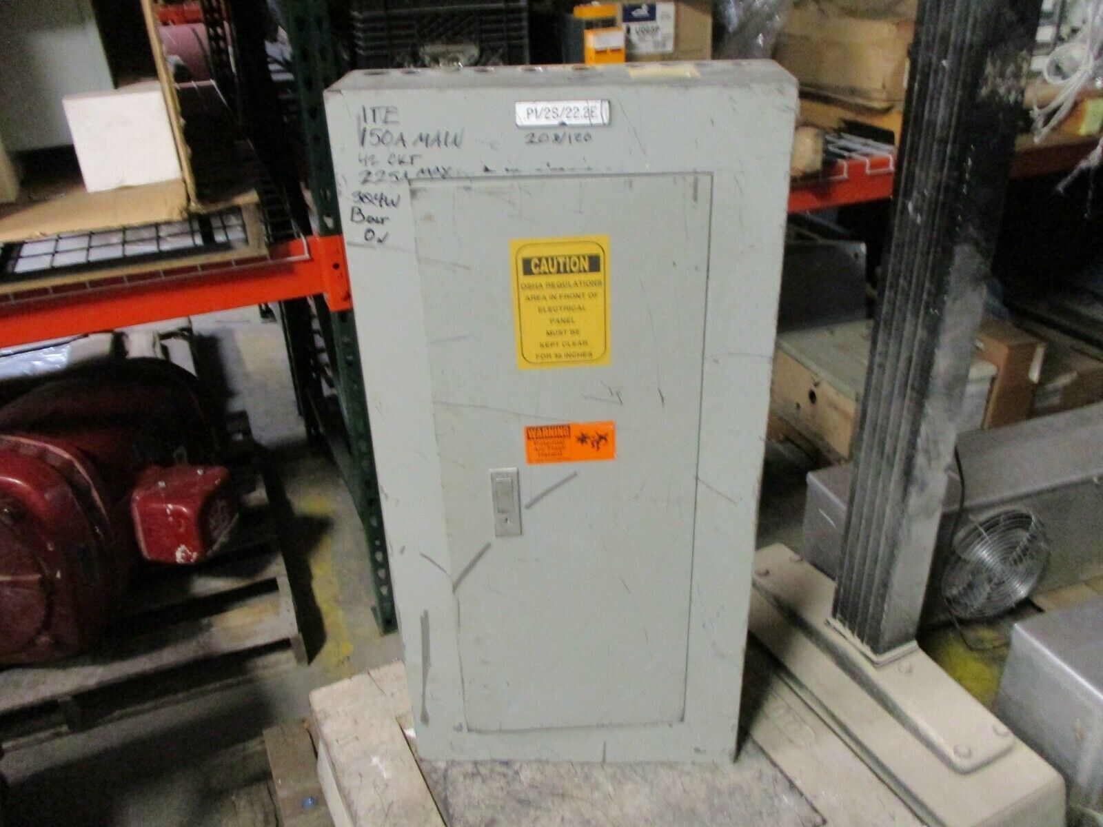 ITE Main Breaker Circuit Breaker Panel UBA42-24B 225A Max 208Y/120 3Ph