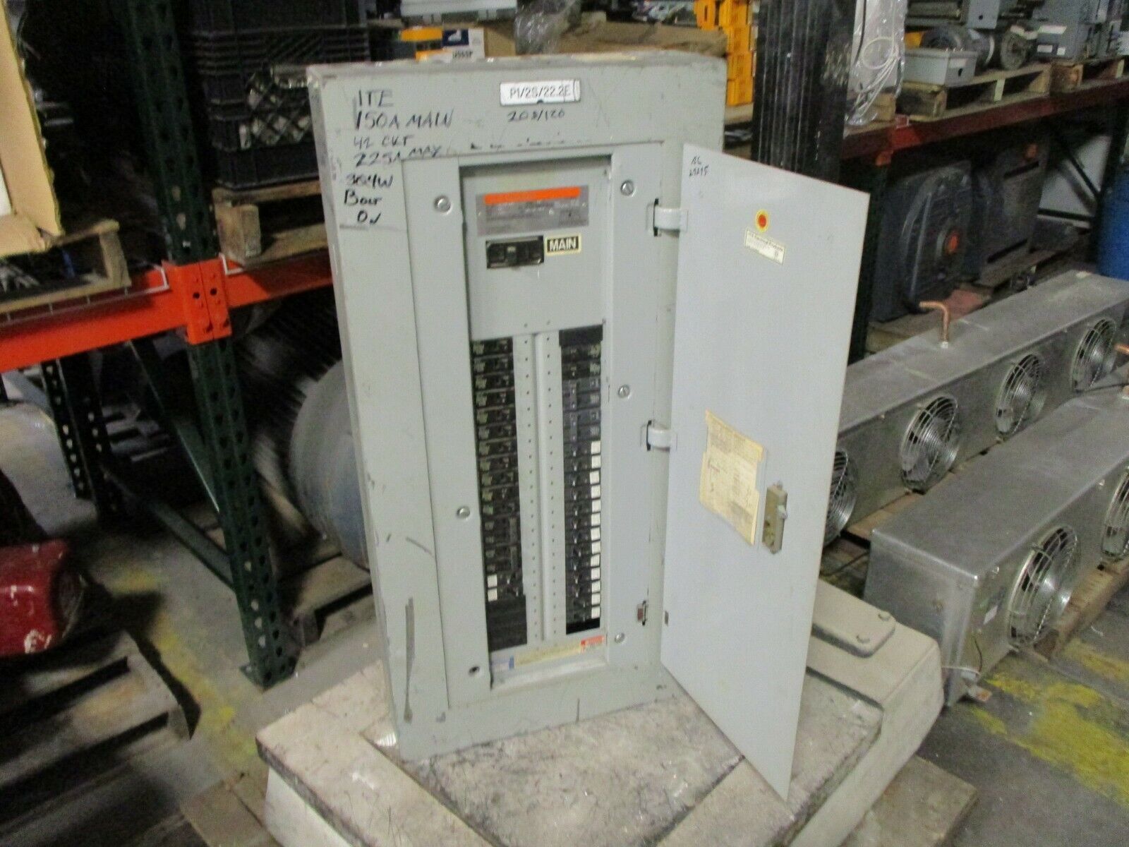 ITE Main Breaker Circuit Breaker Panel UBA42-24B 225A Max 208Y/120 3Ph