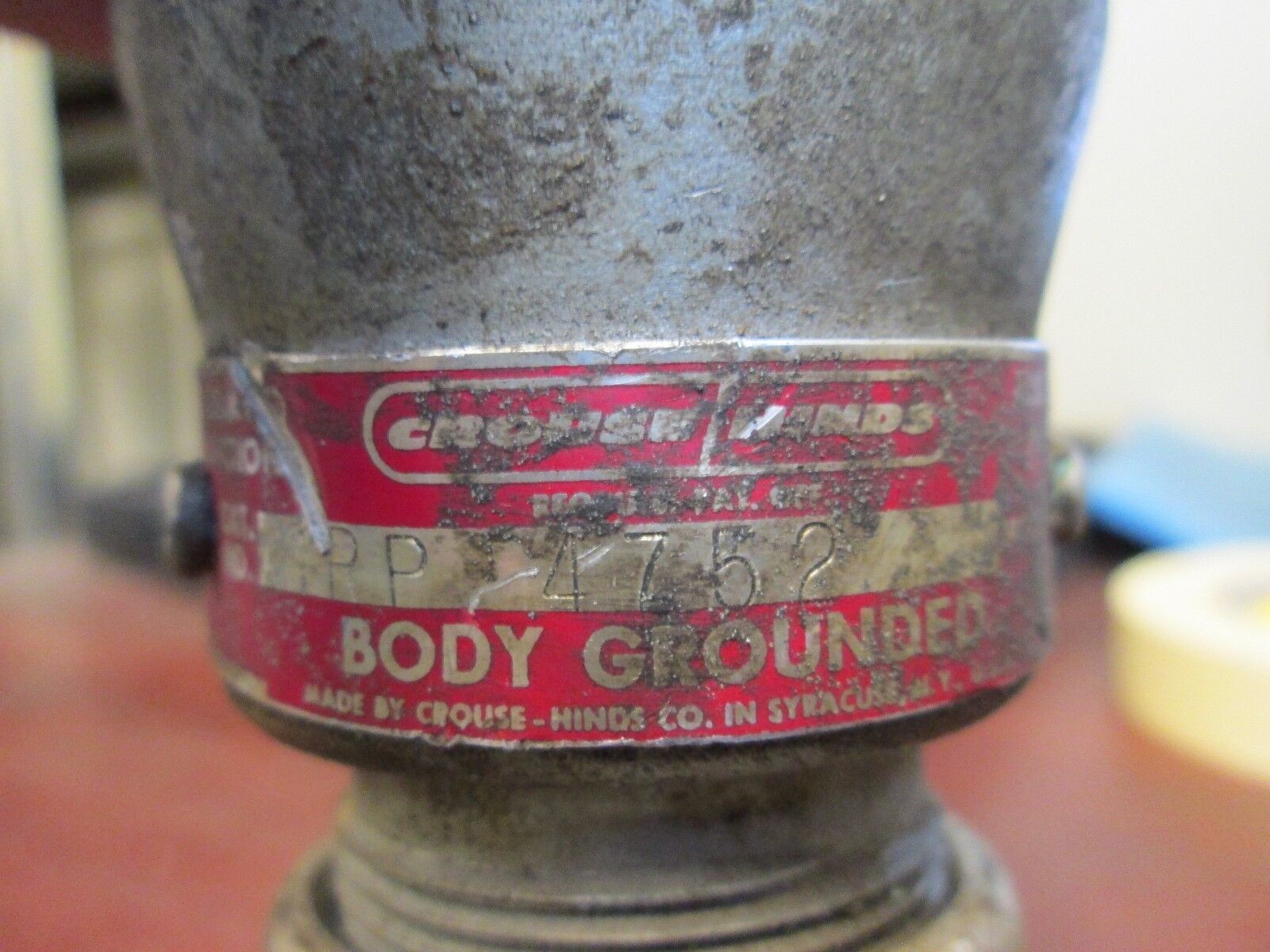 Crouse-Hinds Plug CPP-4752 60A 480V 3W 4P Used