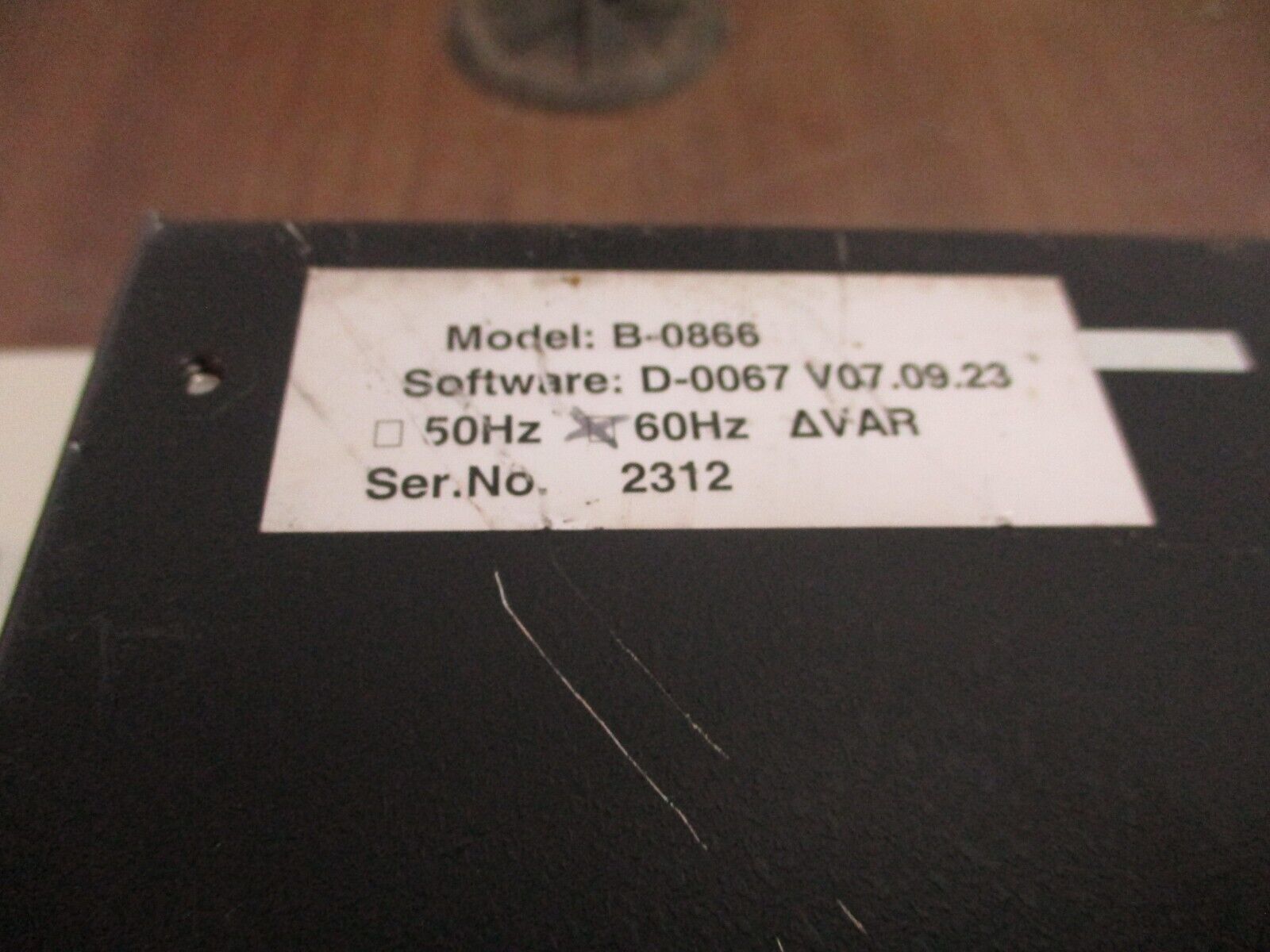 GE Ge-2011 Voltage Regulator Control B-0866 S/W: D-0067V07.09.23 60Hz Used