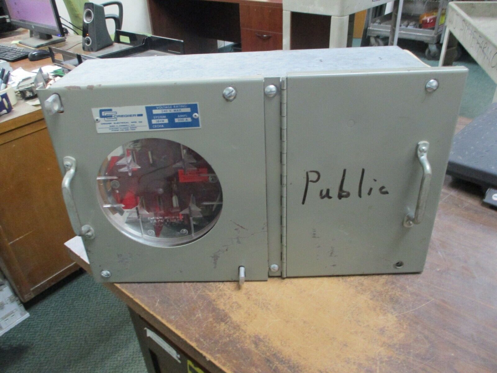 Cregier Meter Device CECHA 200A 240V 3Ph 4W Used