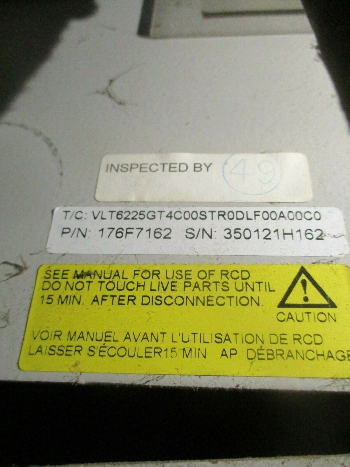 Danfoss VLT 6000 AC Drive 176F7162 250HP 3Ph *No Keypad* Used