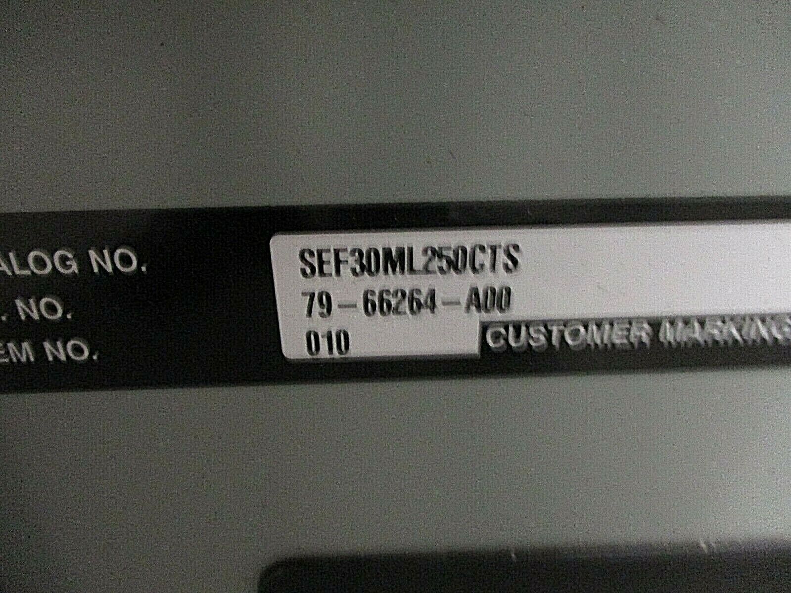Siemens Main Lug Breaker Panel SEF30ML250CTS 250A Max 240V 3P 3W 30-Slot Used