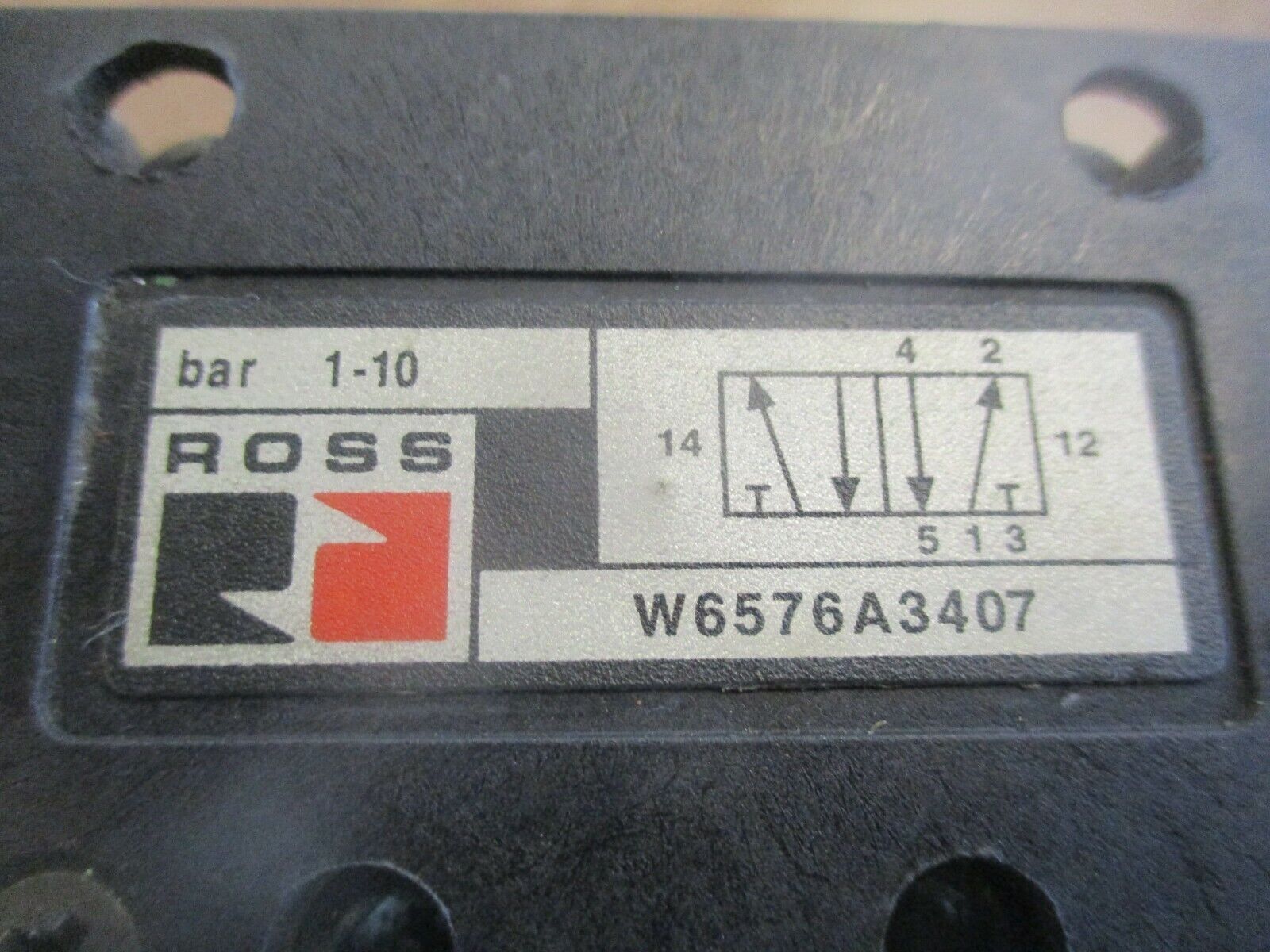 Ross Solenoid Valve W6576A3407 1-10 bar Used