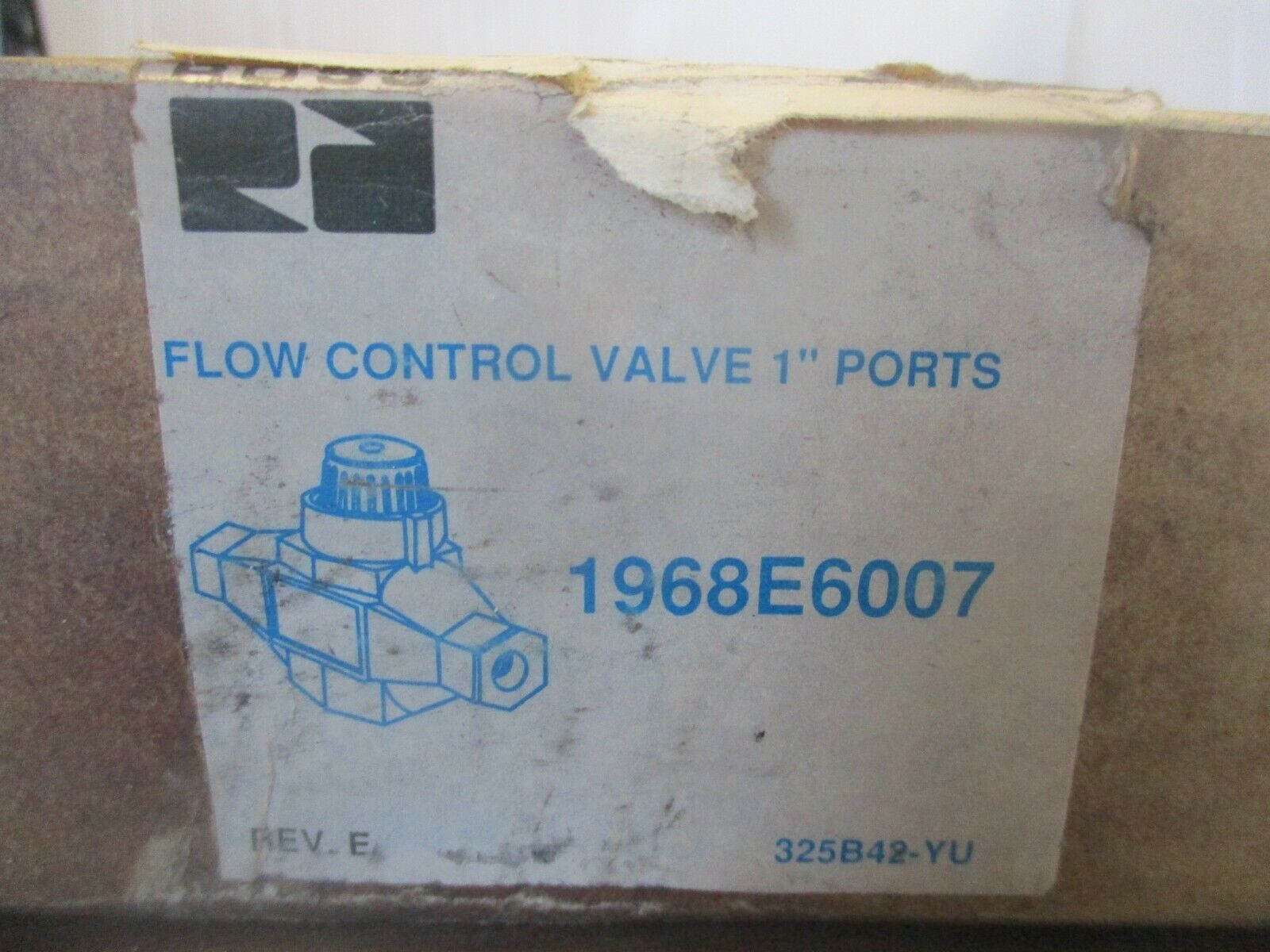 Ross Series 19 Flow Control Valve 1968E6007 1" Ports New Surplus