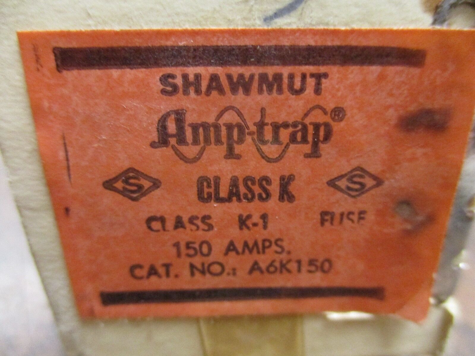 Shawmut Amp-Trap Fuse A6K150 150A 600V New Surplus