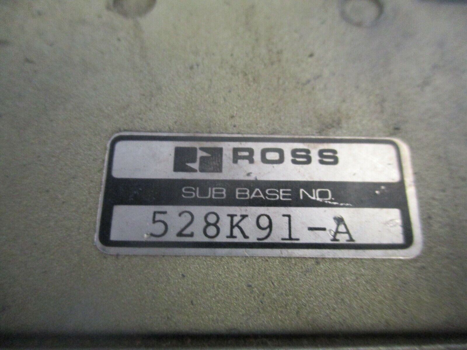 Ross Sub Base 528K91-A Used