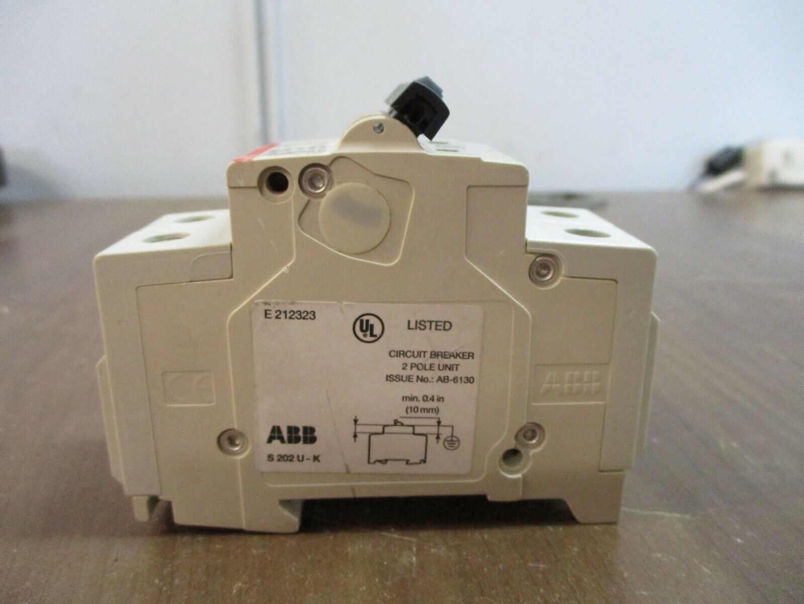 ABB Circuit Breaker S 202 U K 50 A 50A 240V 2P Used
