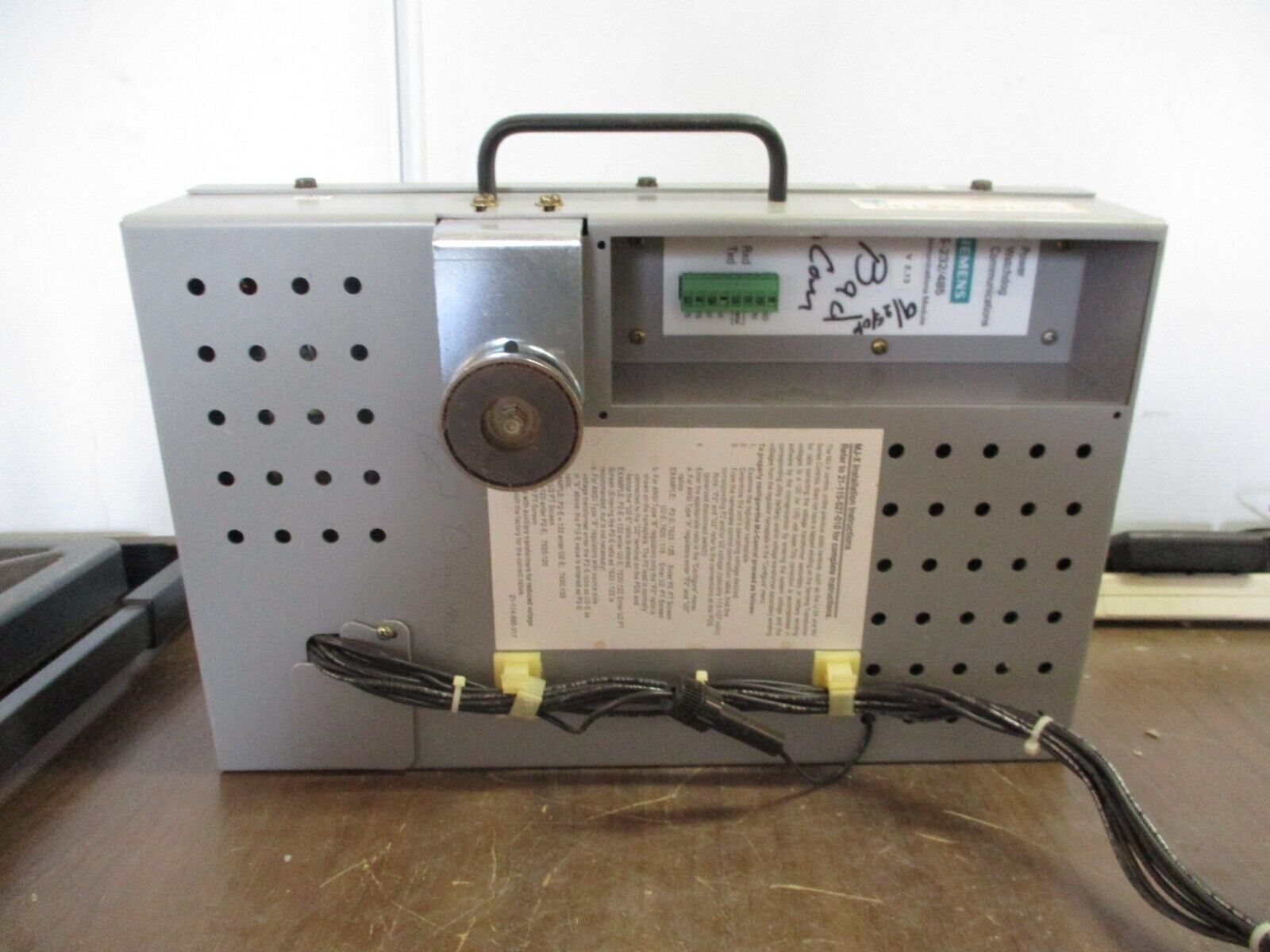 Siemens Accu/Stat MJ-X Voltage Regulator Control Panel S-64138 Used