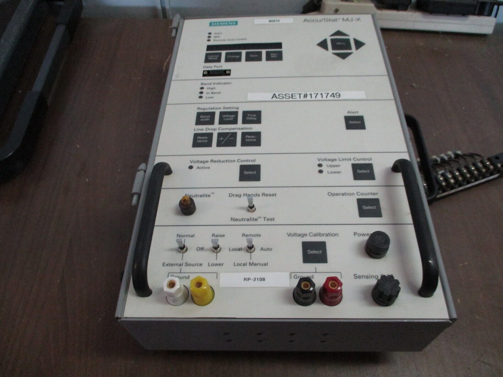 Siemens Accu/Stat MJ-X Voltage Regulator Control Panel S-64138 Used