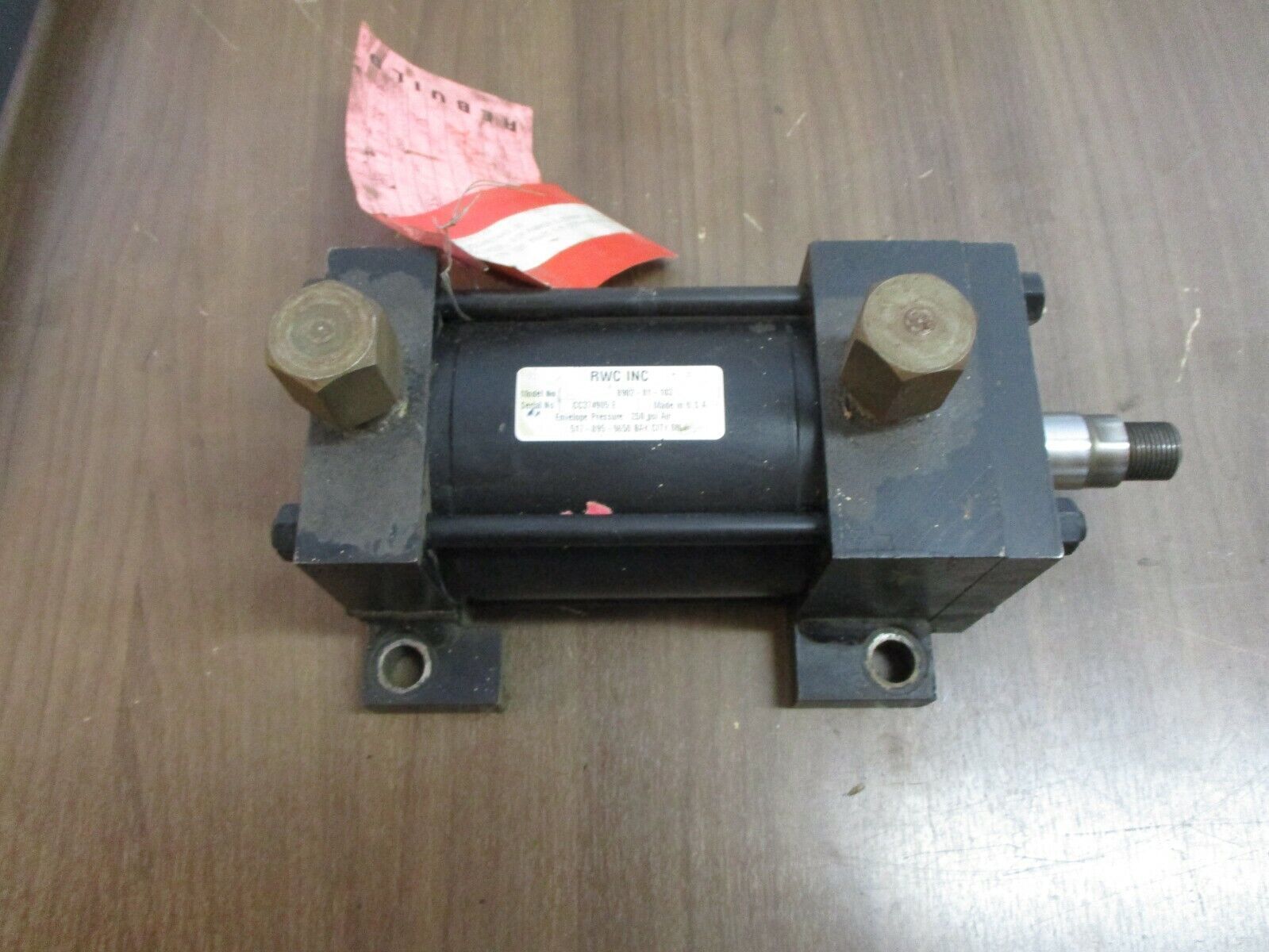 RWC Air Cylinder 8902-01-103 250PSI Used