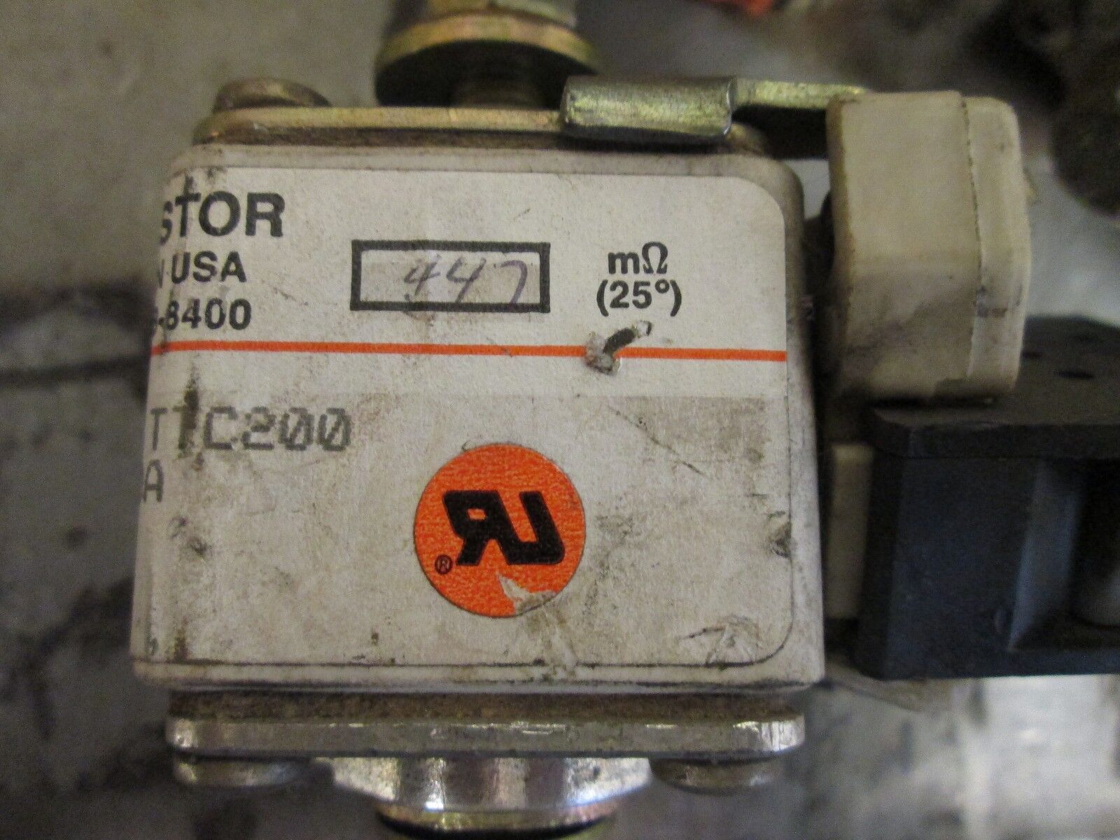 Ferraz Fuse 6BODK C3URGG 30 TTC 200 200A 600V *Aux. Contact* Used