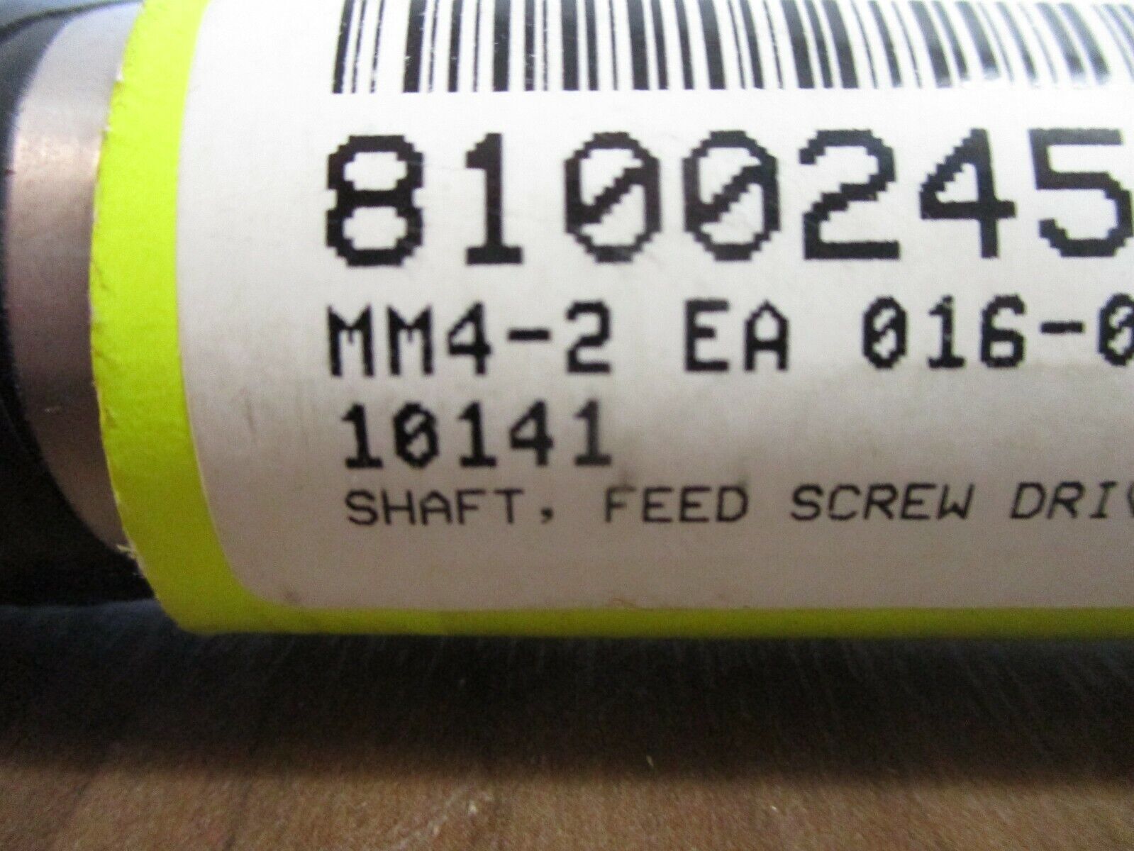 Misc. Brand Stainless Steel Feed Screw Drive Shaft 10141 Length: 19" *No Box*