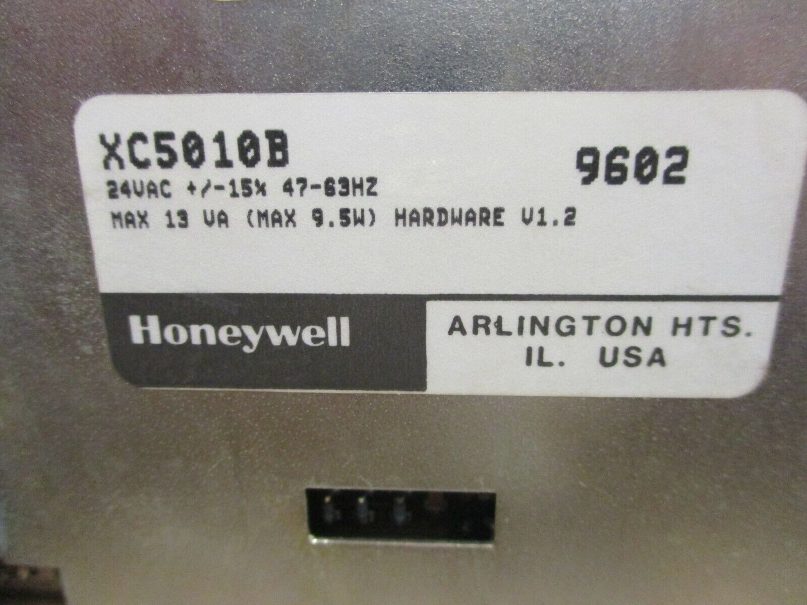 Honeywell CPU Module XC5010B HW V1.2 24VAC 47-63Hz 13VA Used