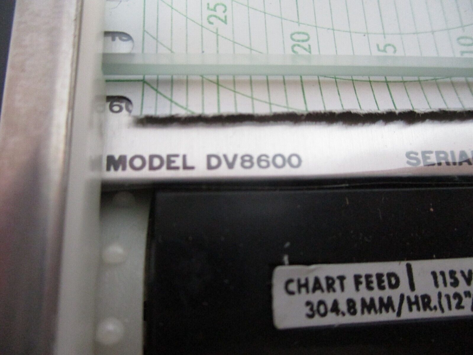 Amprobe Ammeter Chart Recorder DV8600 *Rusted Lock* Used