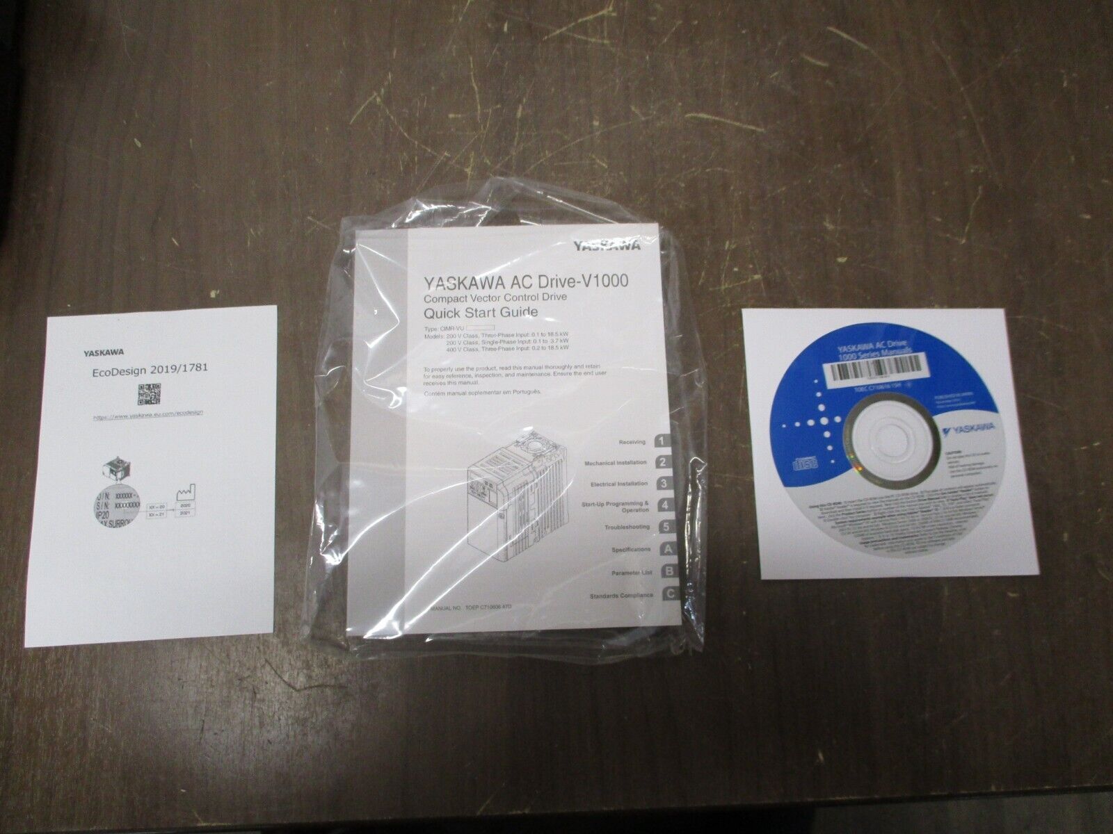 Yaskawa V1000 AC Drive CIMR-VU4A0011FAA Rev. C 7.5HP 380-480V New Surplus