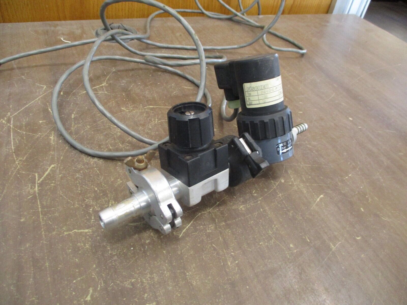 Fischer Solenoid w/ Throttle Valve 0140-0130-00 MV10 24VDC Used