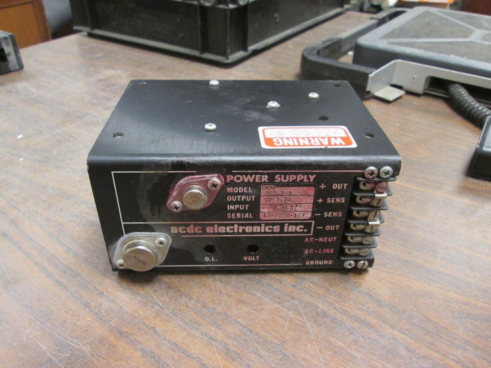 ACDC Electronics Power Supply OEM 5N5.7-1 Used