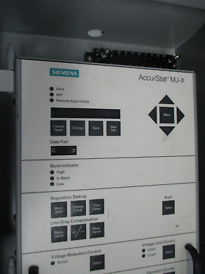 Siemens Accu/Stat MJ-X Voltage Regulator Control Panel C-60313 w/ Enclosure Used