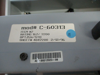 Siemens Accu/Stat MJ-X Voltage Regulator Control Panel C-60313 w/ Enclosure Used