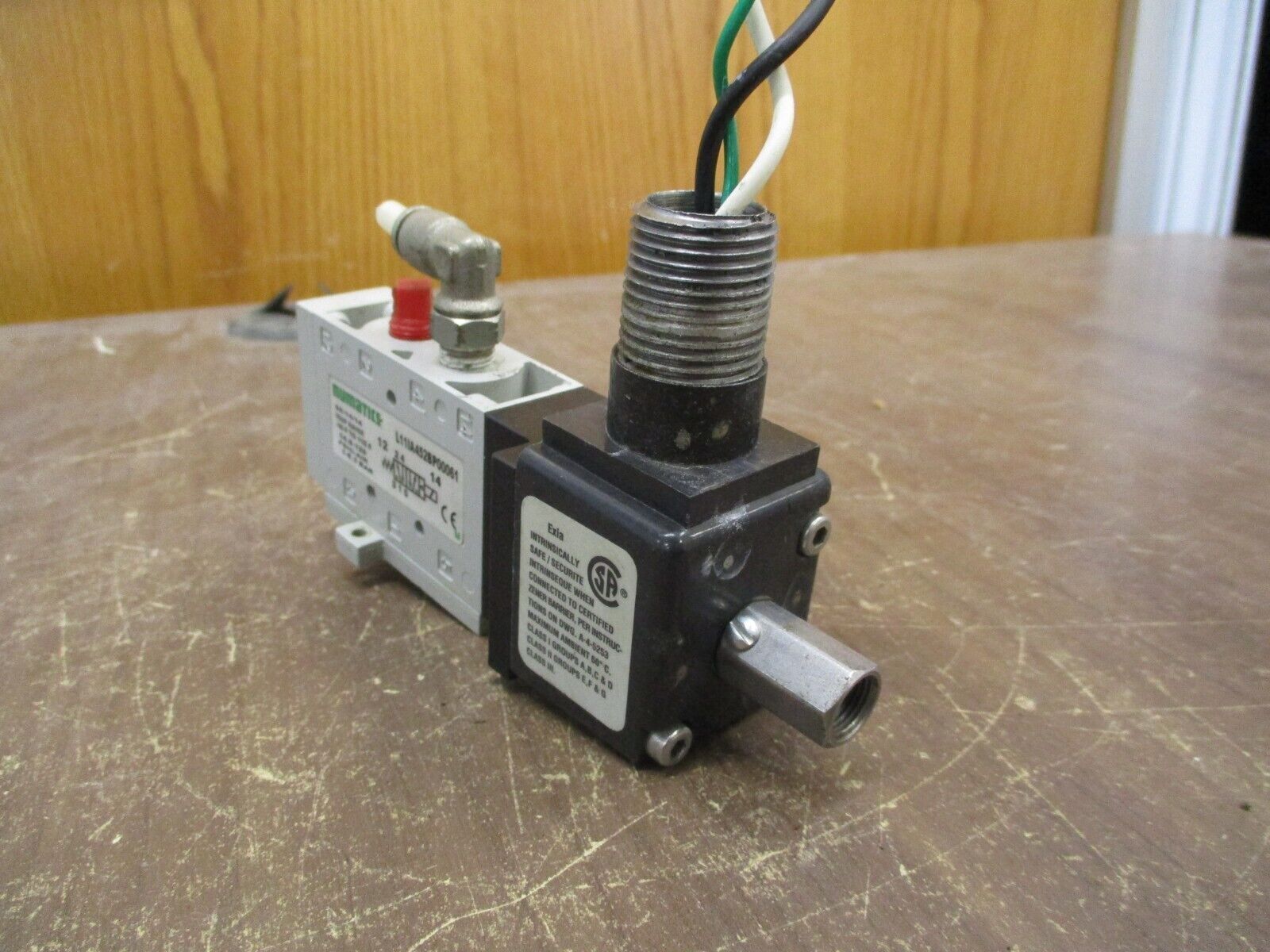 Numatics Solenoid Air Control Valve L11IA452BP00061 14.5-120PSIG -10-115°F Used