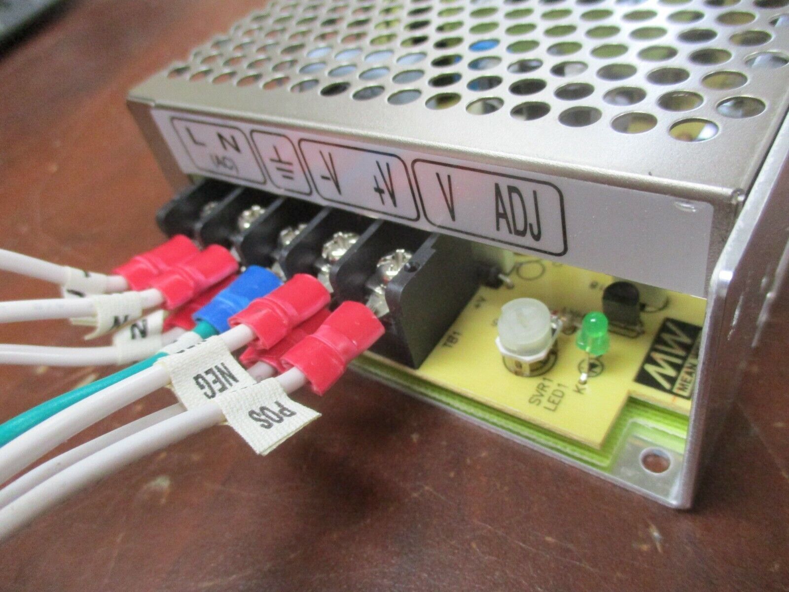 MEAN WELL Power Supply S-60-24 Input: 100-240VAC 2A 50/60Hz Output: 24VDC 2.5A