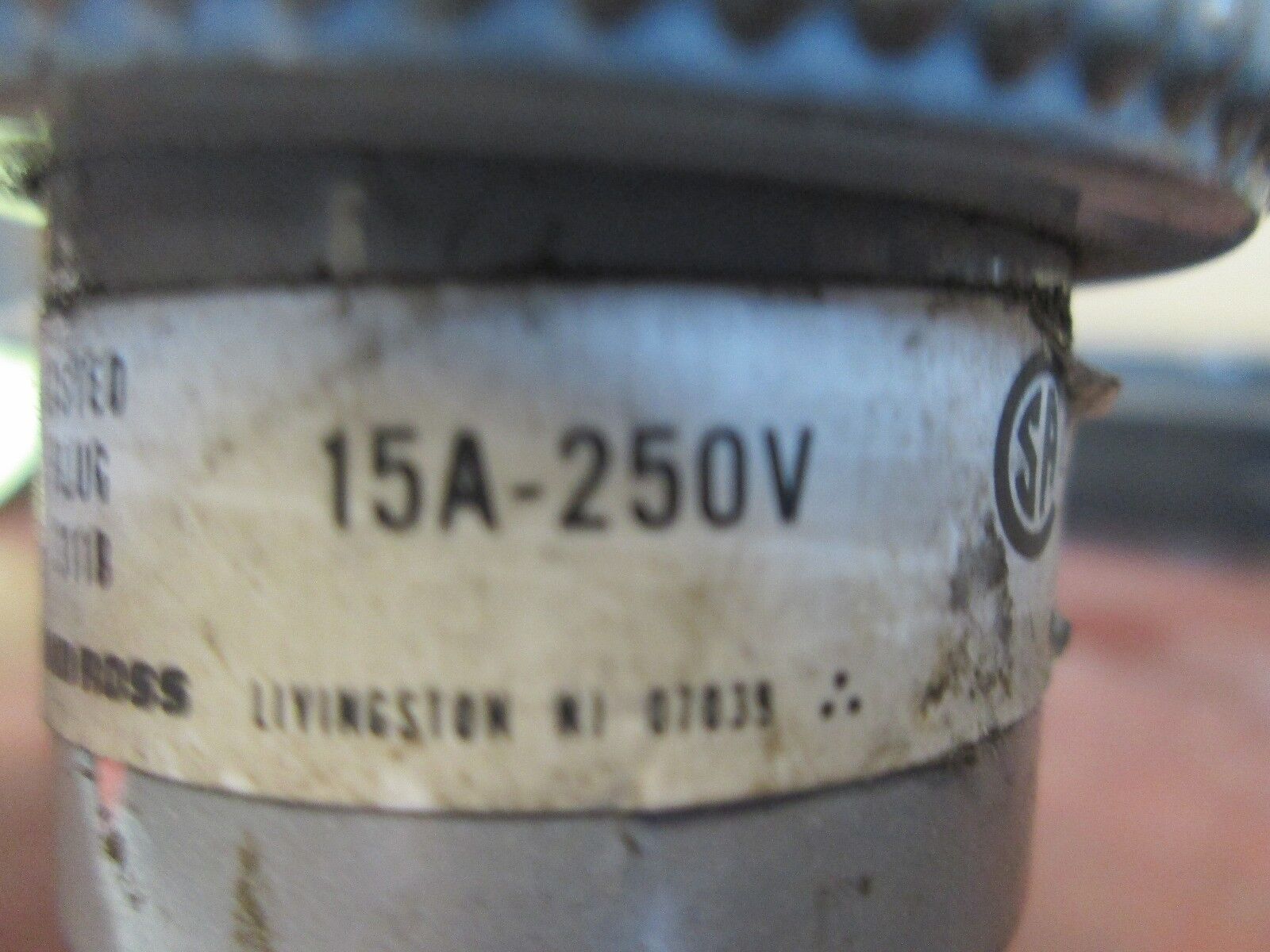 Russellstoll Plug 3720U-2 15A 250V 3W Used