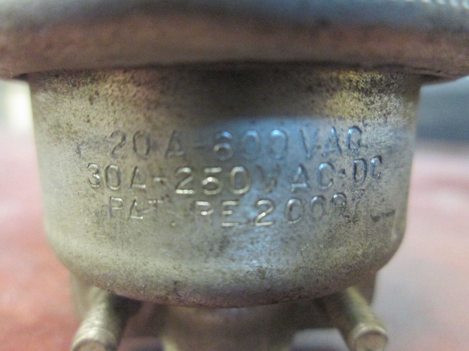 Russellstoll Plug 20A@600VAC 30A@250V 3W Used