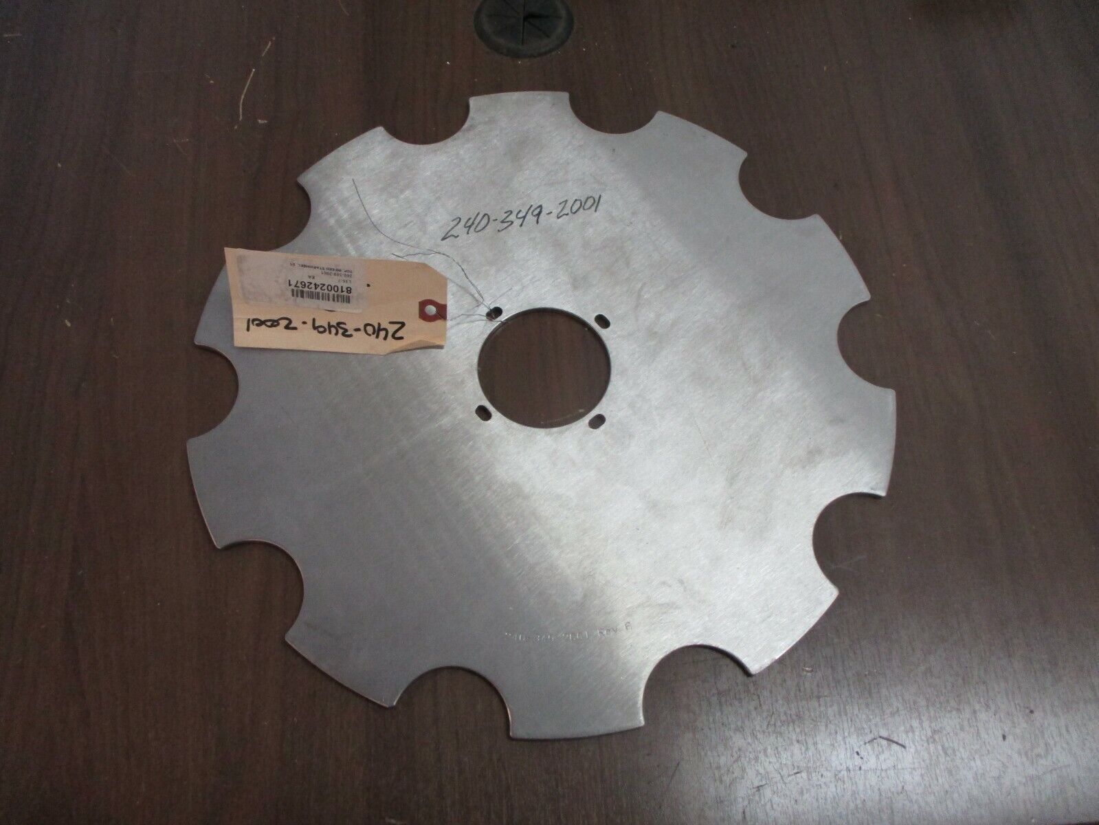 Misc. Brand Stainless Steel Infeed Starwheel 240-349-2001 *No Box* New Surplus