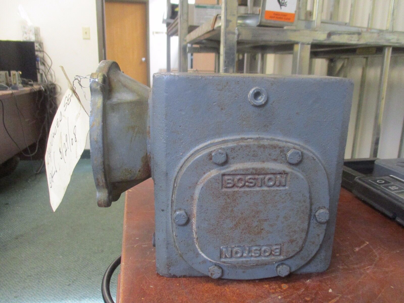 Boston Gear Reducer F726-25-B7-J Ratio: 25:1 1.94 HP In Used