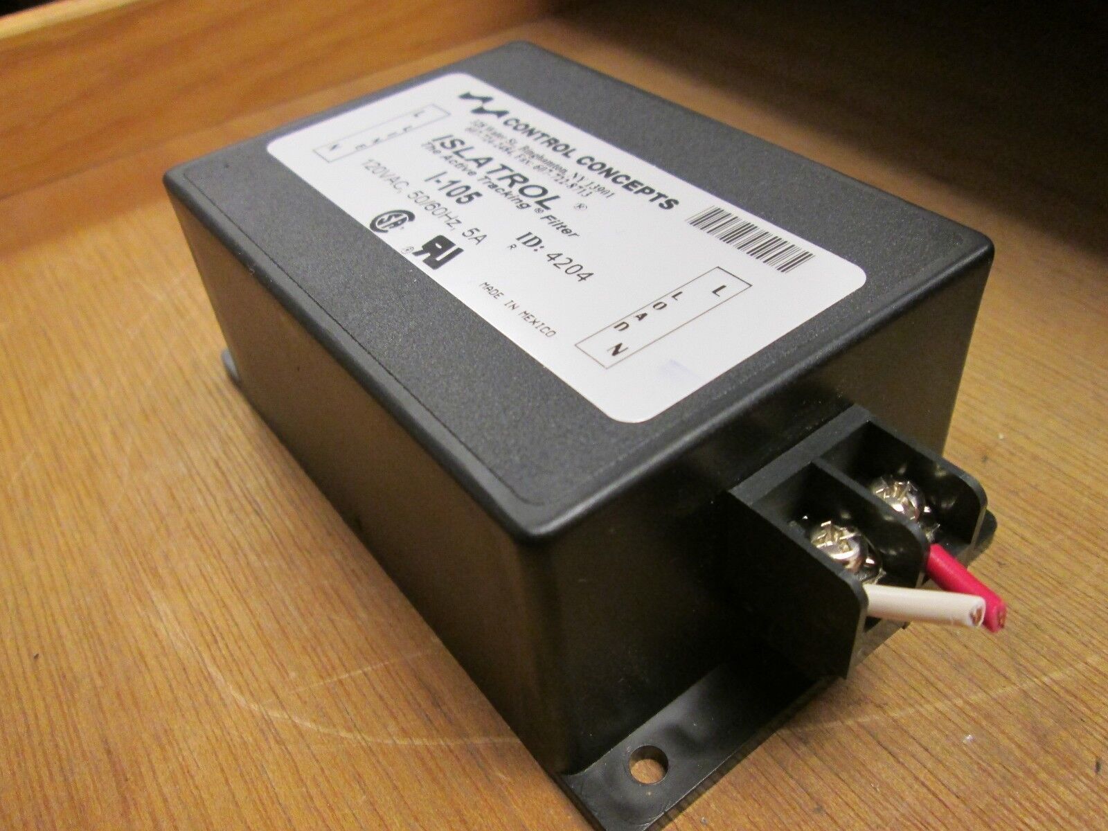 Control Concepts Islatrol I-105 120VAC 5A Used