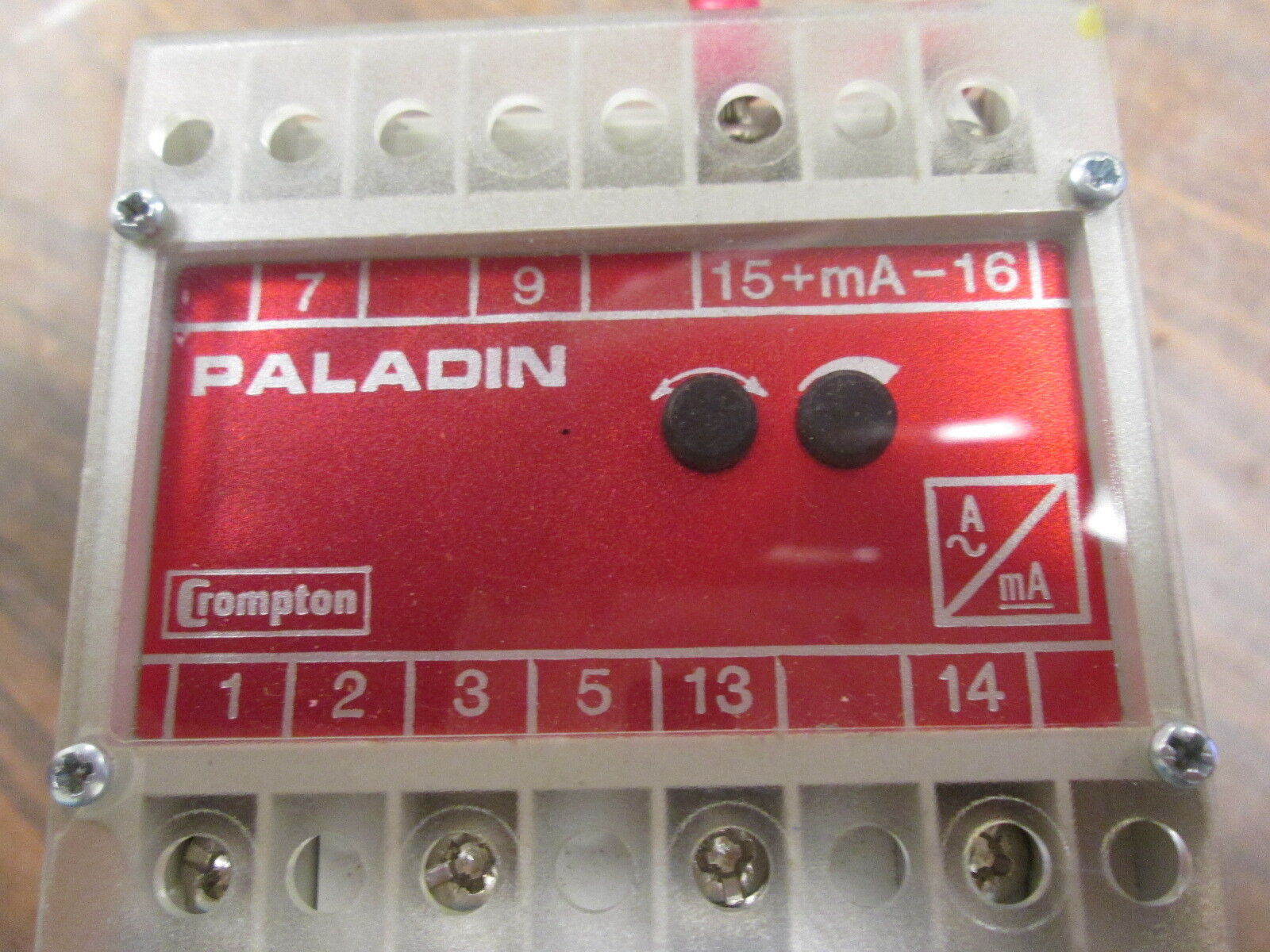Crompton Paladin Current Transducer 253-TALU Input: 5A 60Hz Aux: 120V 60Hz Used