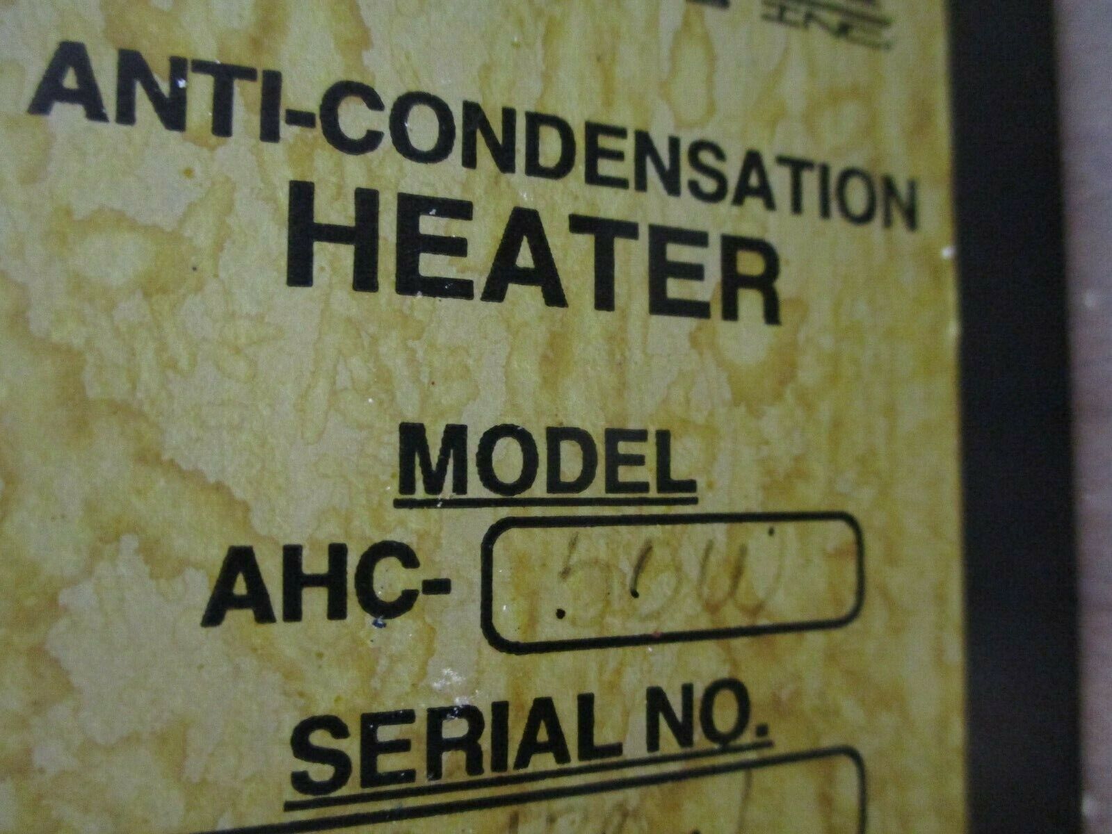 Ingram Anti-Condensation Heater ACH-50W 120V 60Hz Used