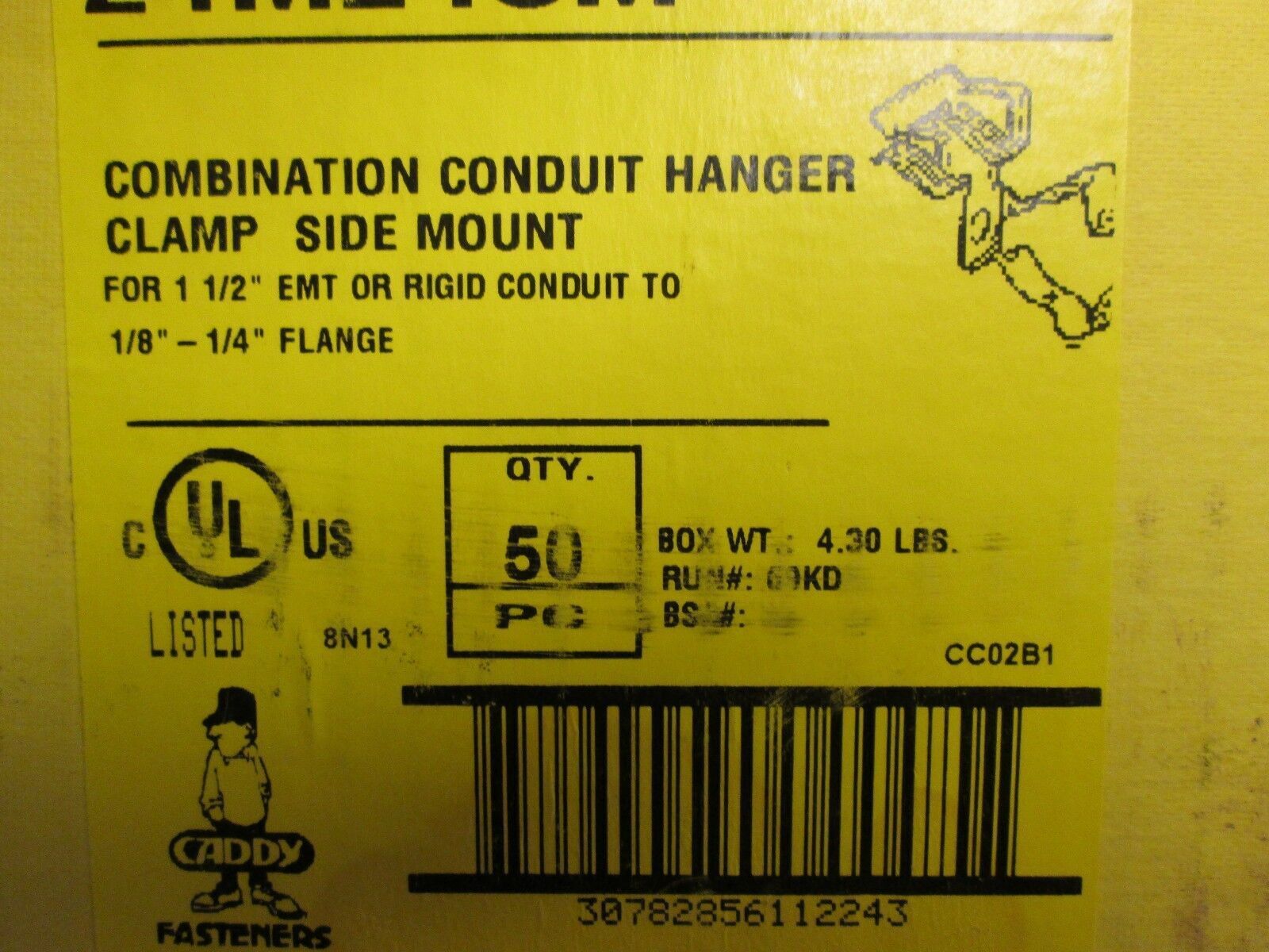 Caddy Side Mount Combination Conduit Hanger 24M24SM Approx 25 Pcs