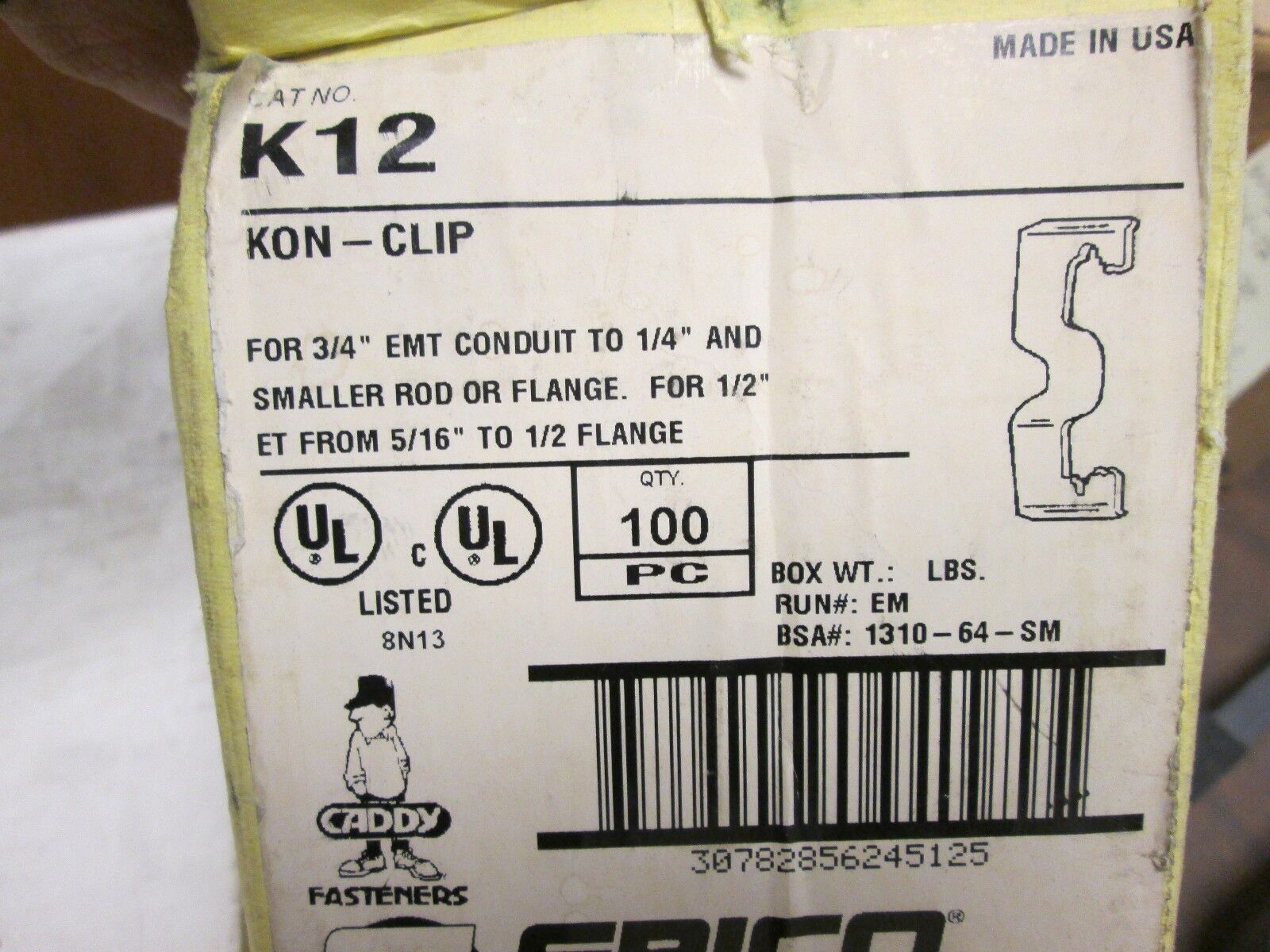 Caddy Metal Stud Fastener MSF Approx 130 Pcs New Surplus