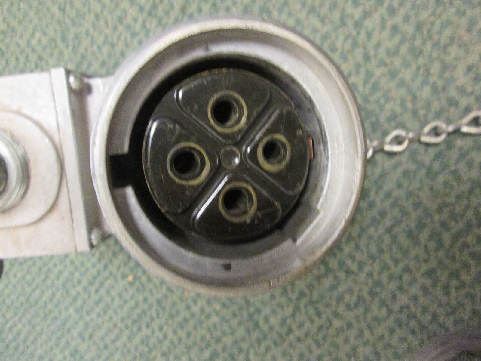 Russellstoll Receptacle w/ Base 7324 60A 600V 4W Used