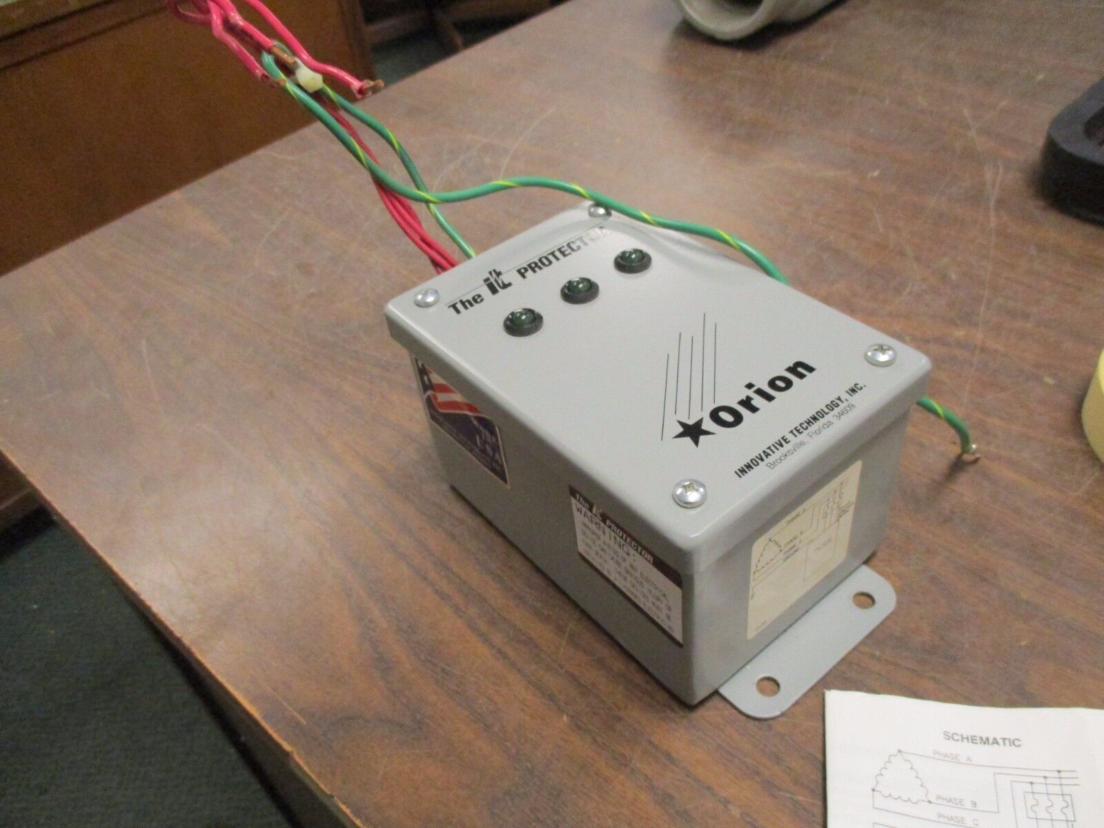 Innovative Technology Surge Suppressor ORN-480NN 480V 3Ph Ratings: 2000 L-L, L-G