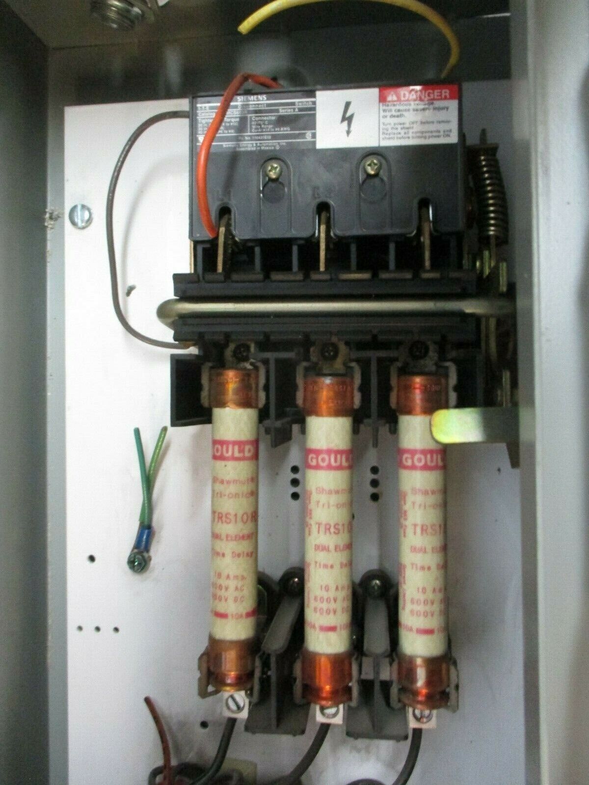 Siemens Fusible Size 0 Combination SCF B10 18A 600V Used