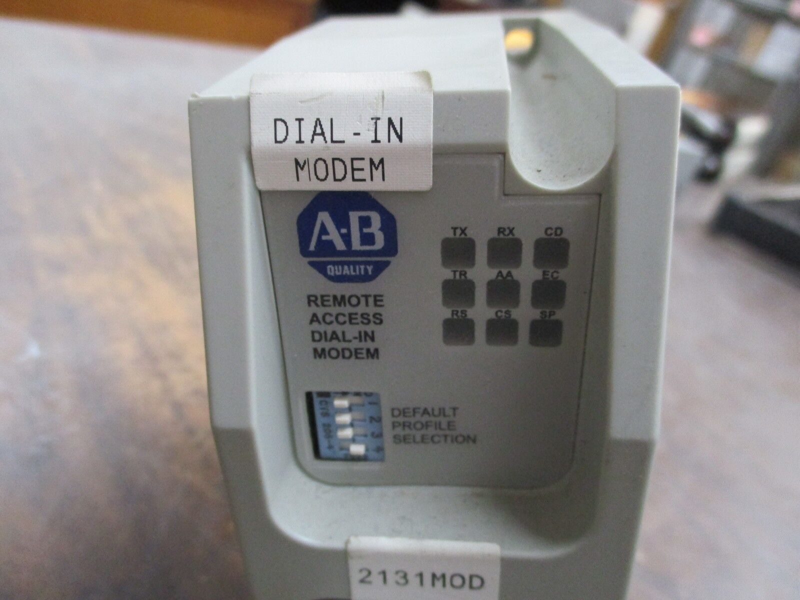 Allen-Bradley Remote Access Dial-In Modem 9300-RADM1/B 24VDC Used