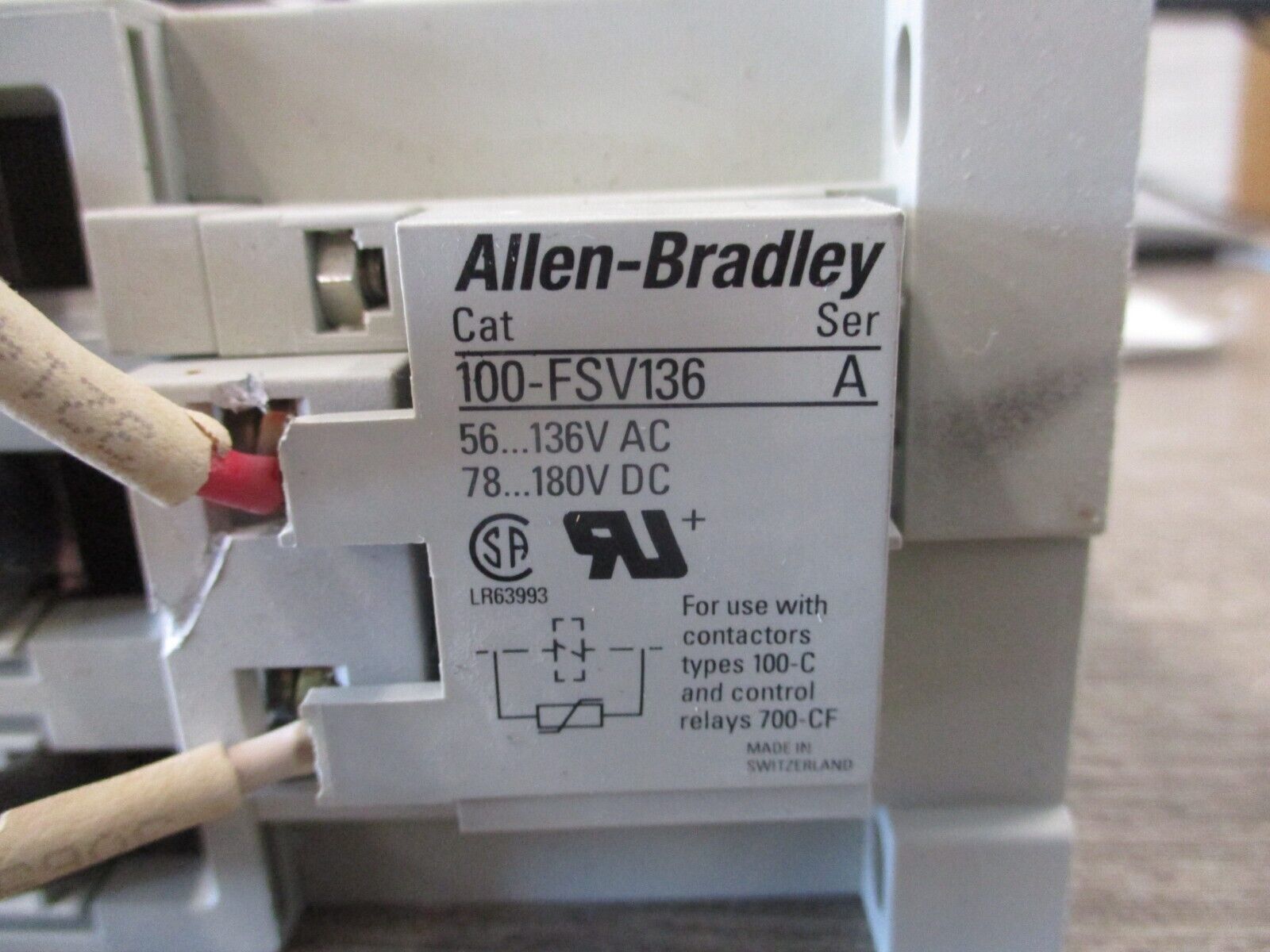 Allen-Bradley Starter 100-C72*00 / 193-EA2KE 120V Coil Trip: 26-85A 600V Used