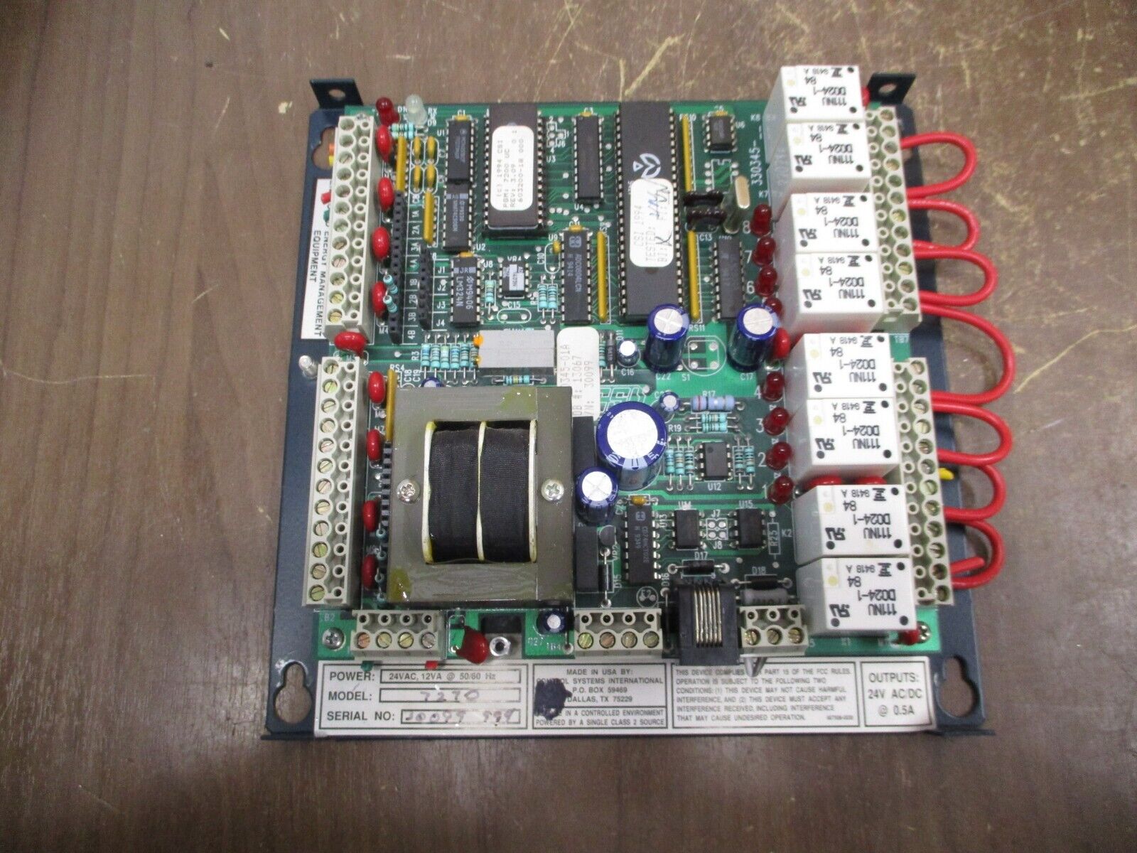 Control Systems International Unitary Controller Board 7270 24V 12VA 50/60Hz