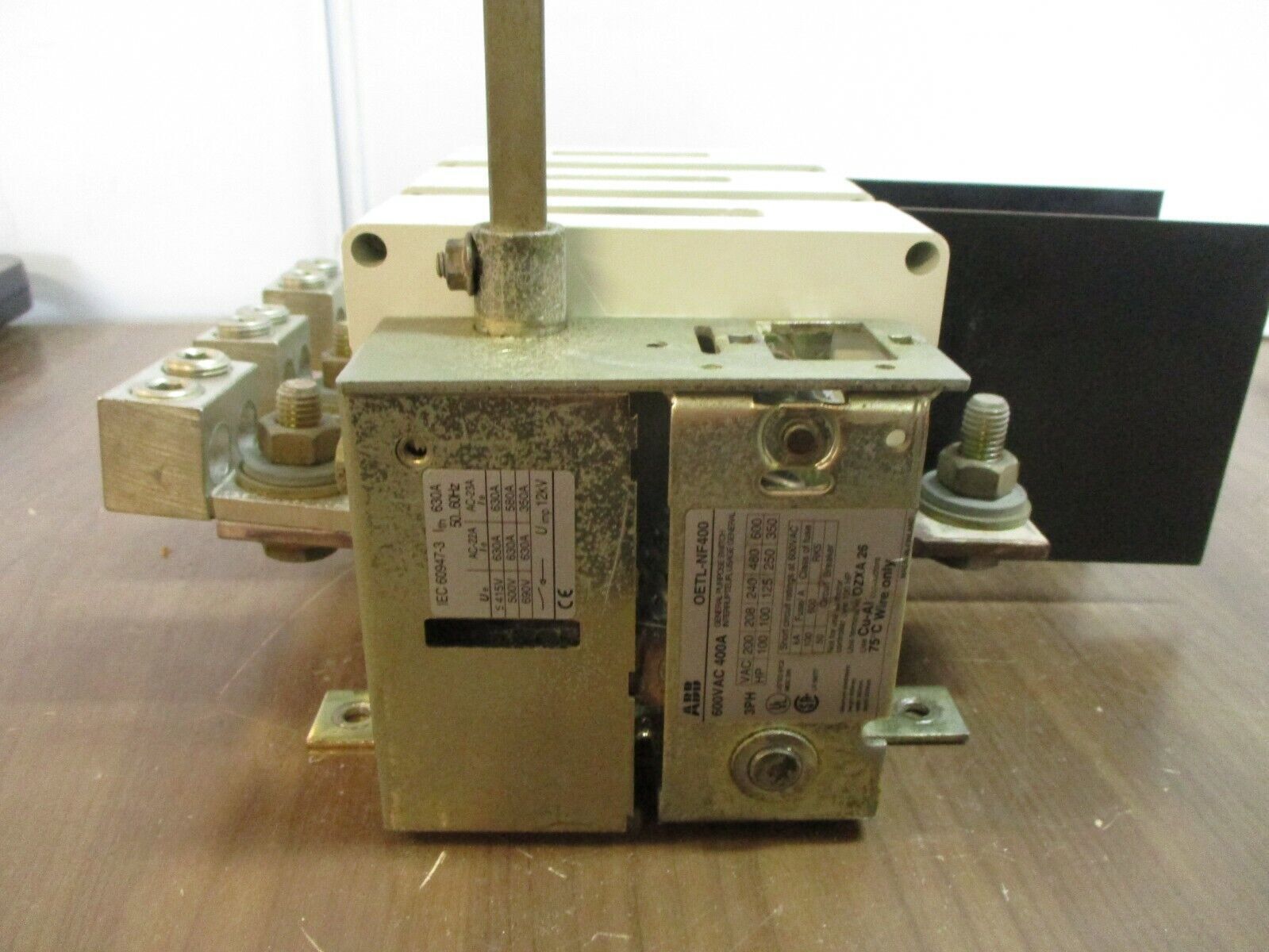 ABB Disconnect Switch OETL-NF400 400A 600V 3P *No Handle* Used
