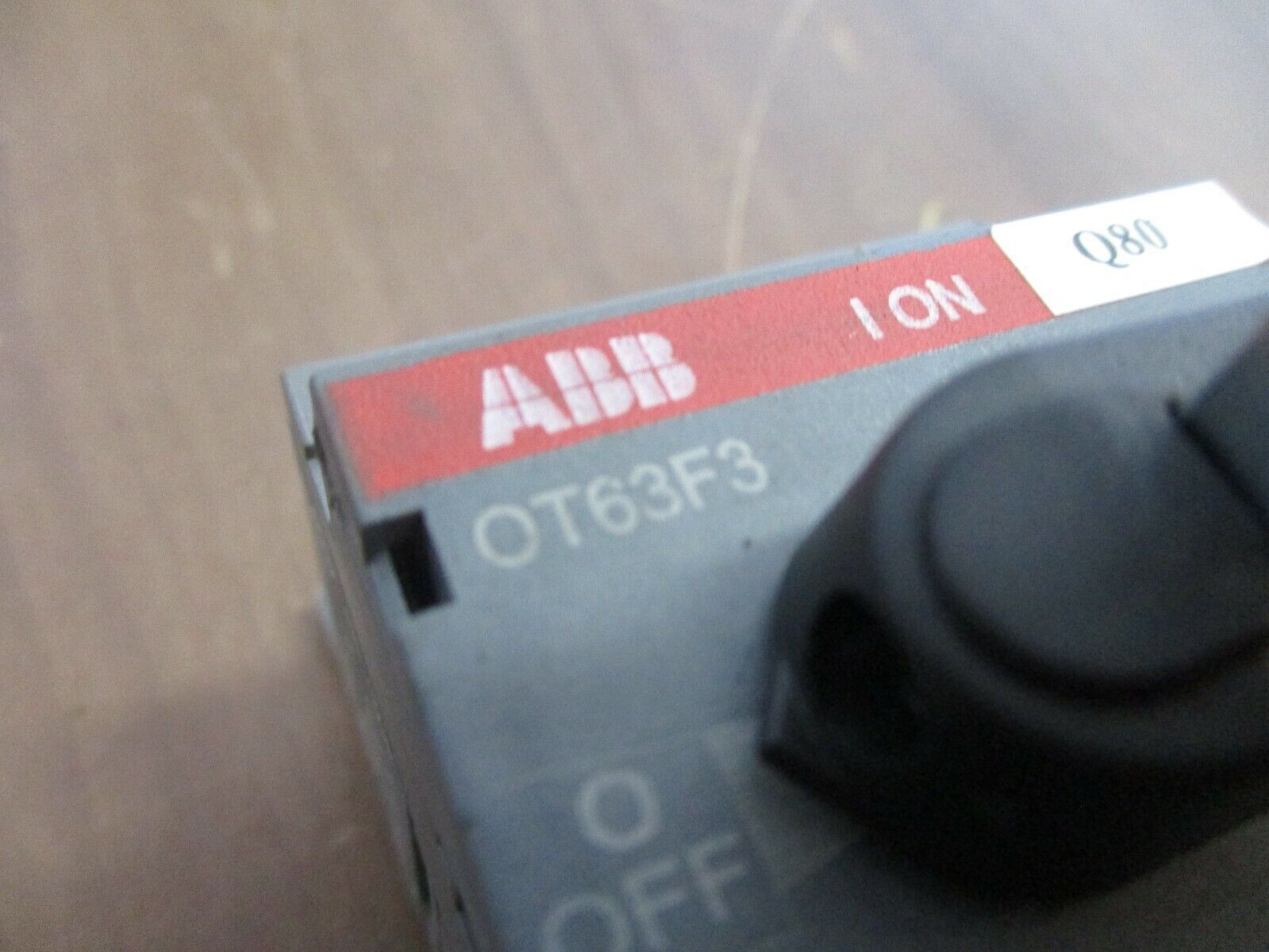 ABB Disconnect Switch OT63F3 60A 600V *No Handle* *Broken DIN Rail Mount* Used